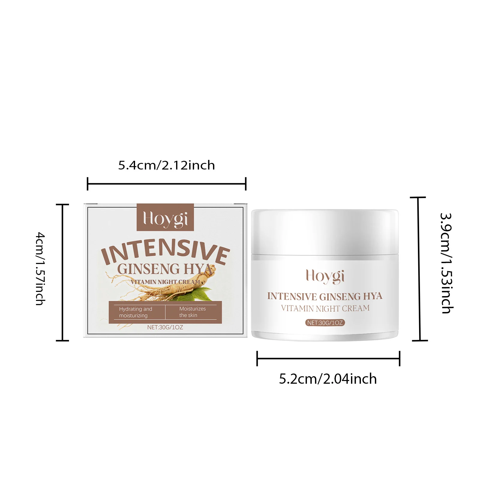 Ginseng Hyaluronic Acid Night Cream 30g for Face Skin Barrier Repair and Hydration 2 ginseng hyaluronic acid night cream 30g der dezqqxzb desc 2