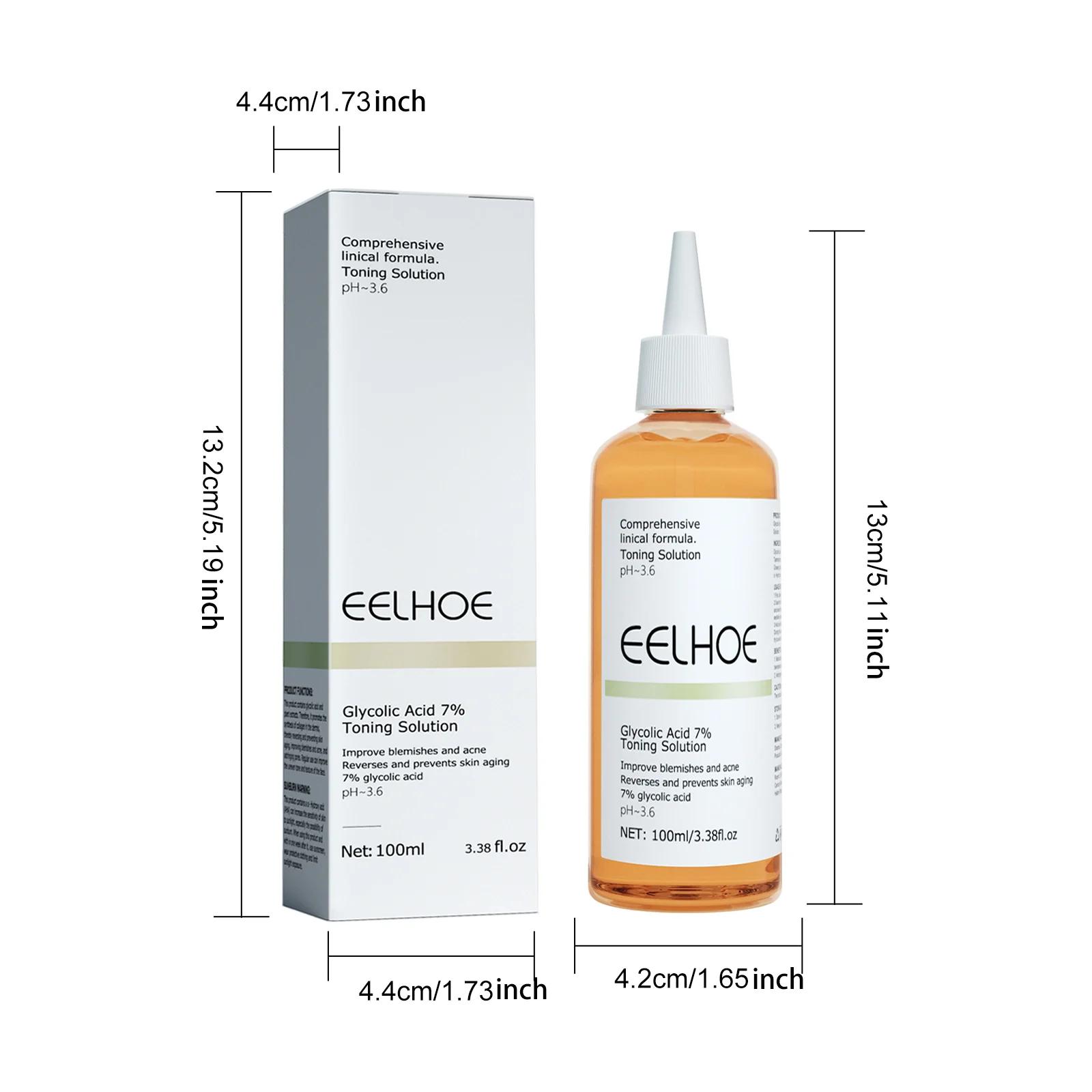 Glycolic Acid 7% Toning Solution 100ml for Acne, Blemishes & Pore Refining 1 glycolic acid 7 percent toning solution 100ml cih bha4zrab desc 1