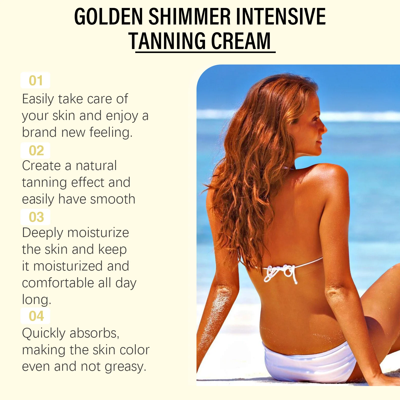 Tanning Cream Golden Shimmer Intensive Tanning Cream Moisturizes Skin 114g 10 golden shimmer intensive tanning cream 114g cih gpjgnq7a desc 10