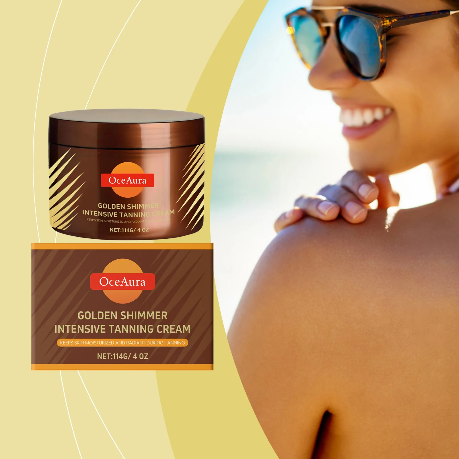Tanning Cream Golden Shimmer Intensive Tanning Cream Moisturizes Skin 114g 2 golden shimmer intensive tanning cream 114g cih gpjgnq7a desc 2