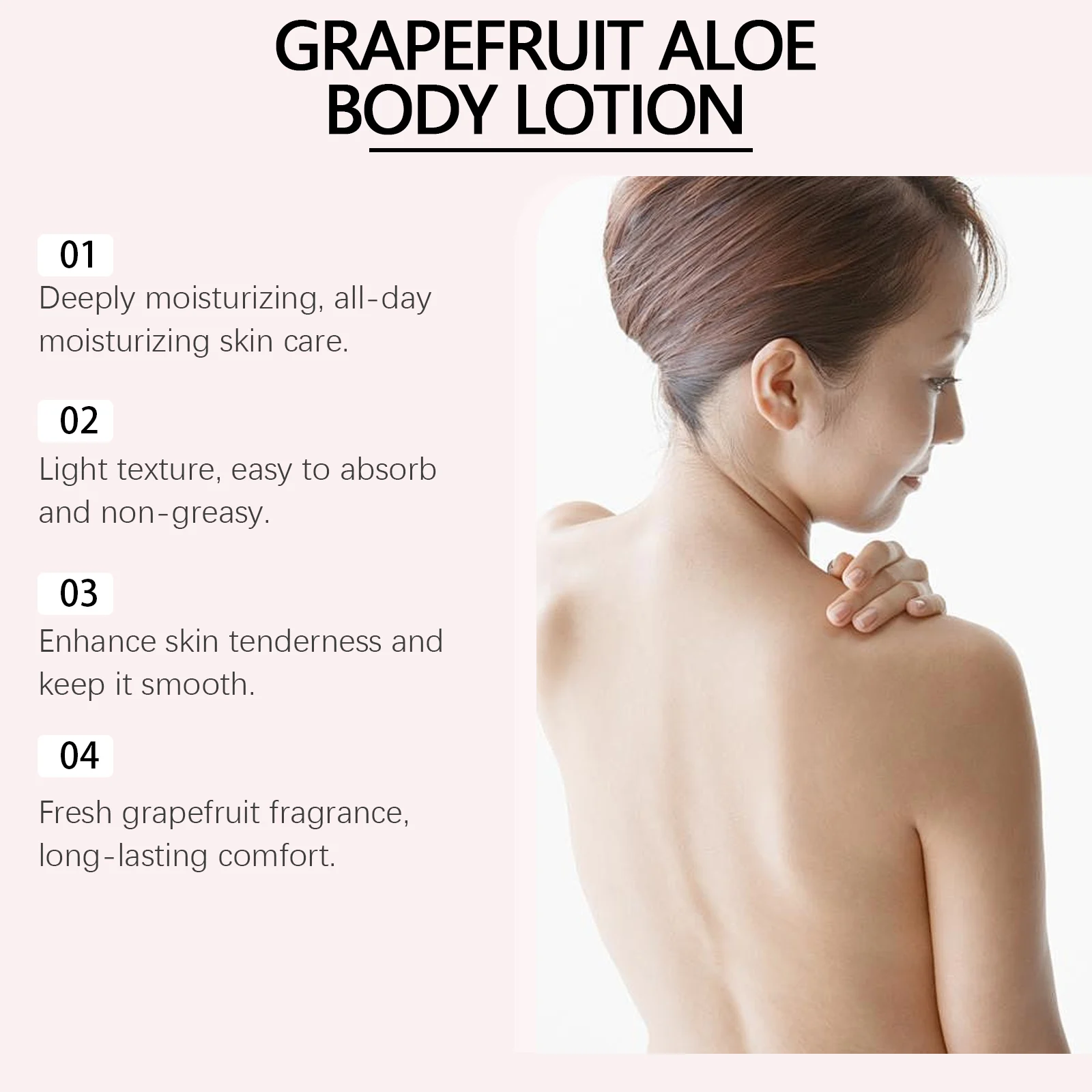 Grapefruit Aloe Body Lotion 100g Hydrating Moisturizer Lightweight Non-Greasy 10 grapefruit aloe body lotion 100g cih r58c8h2u desc 10