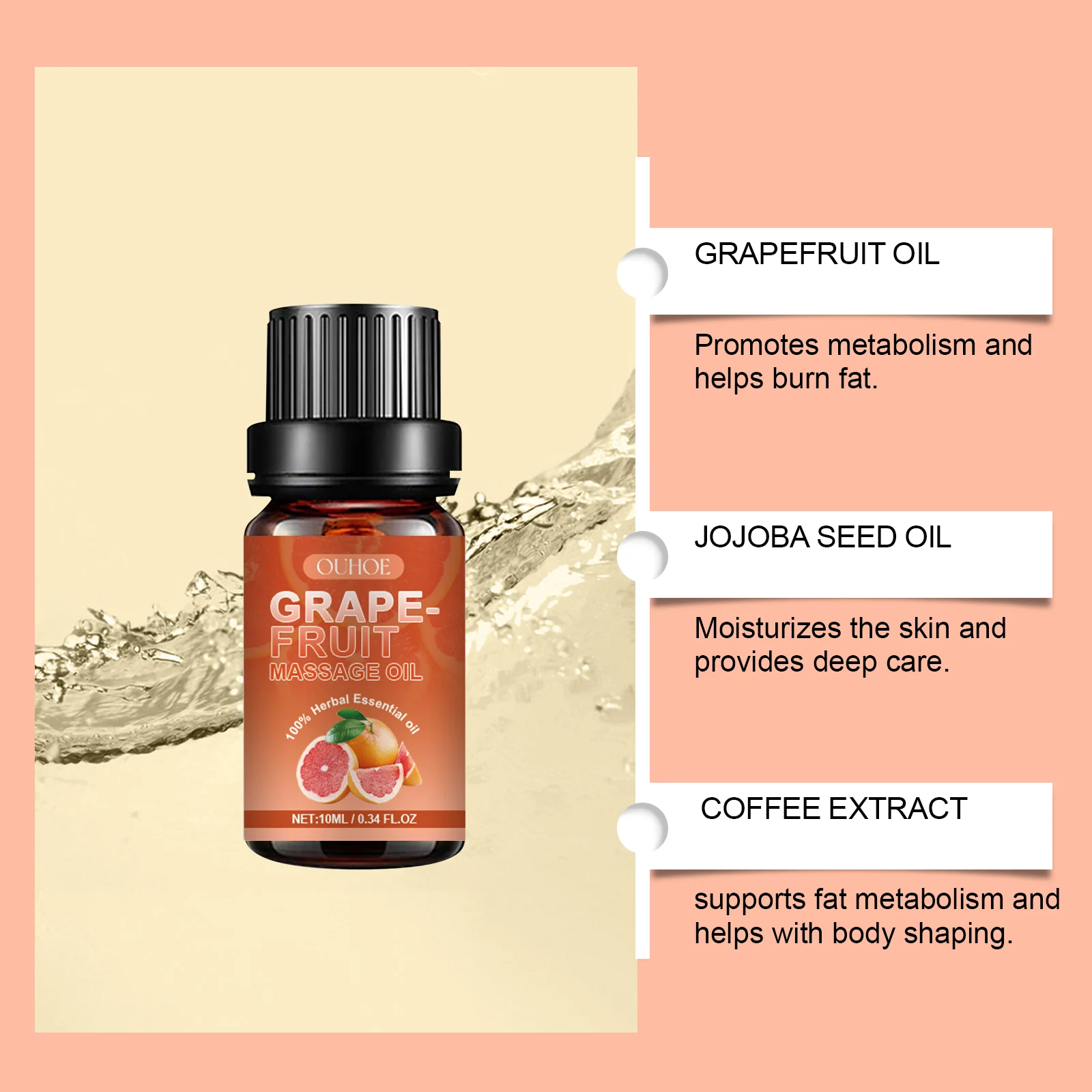 Grapefruit Massage Oil Moisturizing Repairing Body Skin Care Essential Oil 7 grapefruit massage oil moisturizing repairing cih amxmgbh5 desc 7