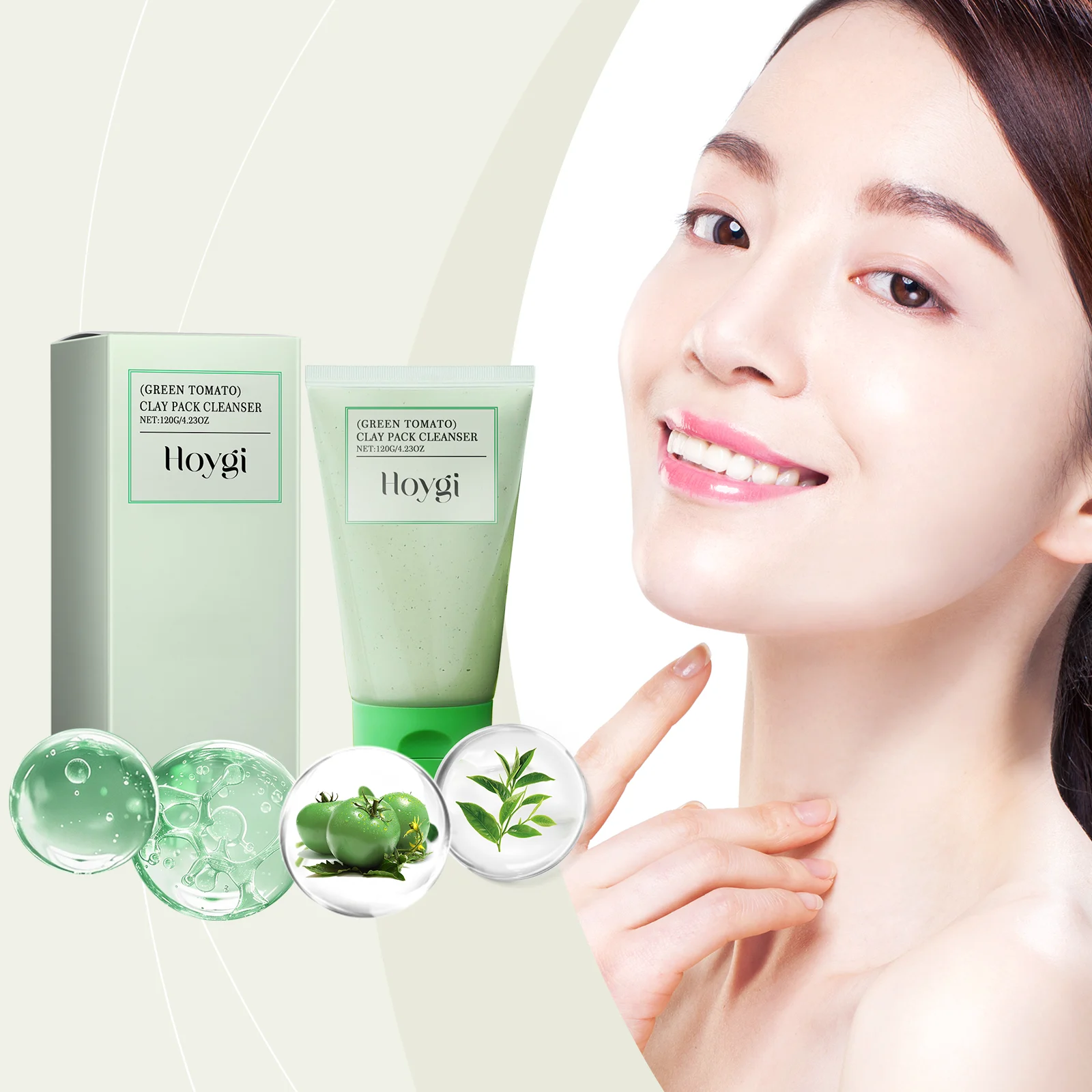 Green Tomato Clay Cleanser Face Wash 120g for Deep Cleansing & Moisturizing 2 green tomato clay cleanser face wash 120g cih jqk3n49r desc 2