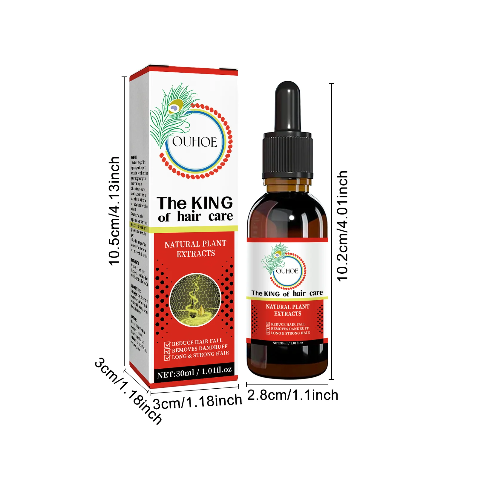OUHOE Hair Care Oil with Plant Extracts - Reduces Hair Loss, Dandruff Control, Scalp Nourishment 1 hair care oil treatment cih 9fzju5dc desc 1