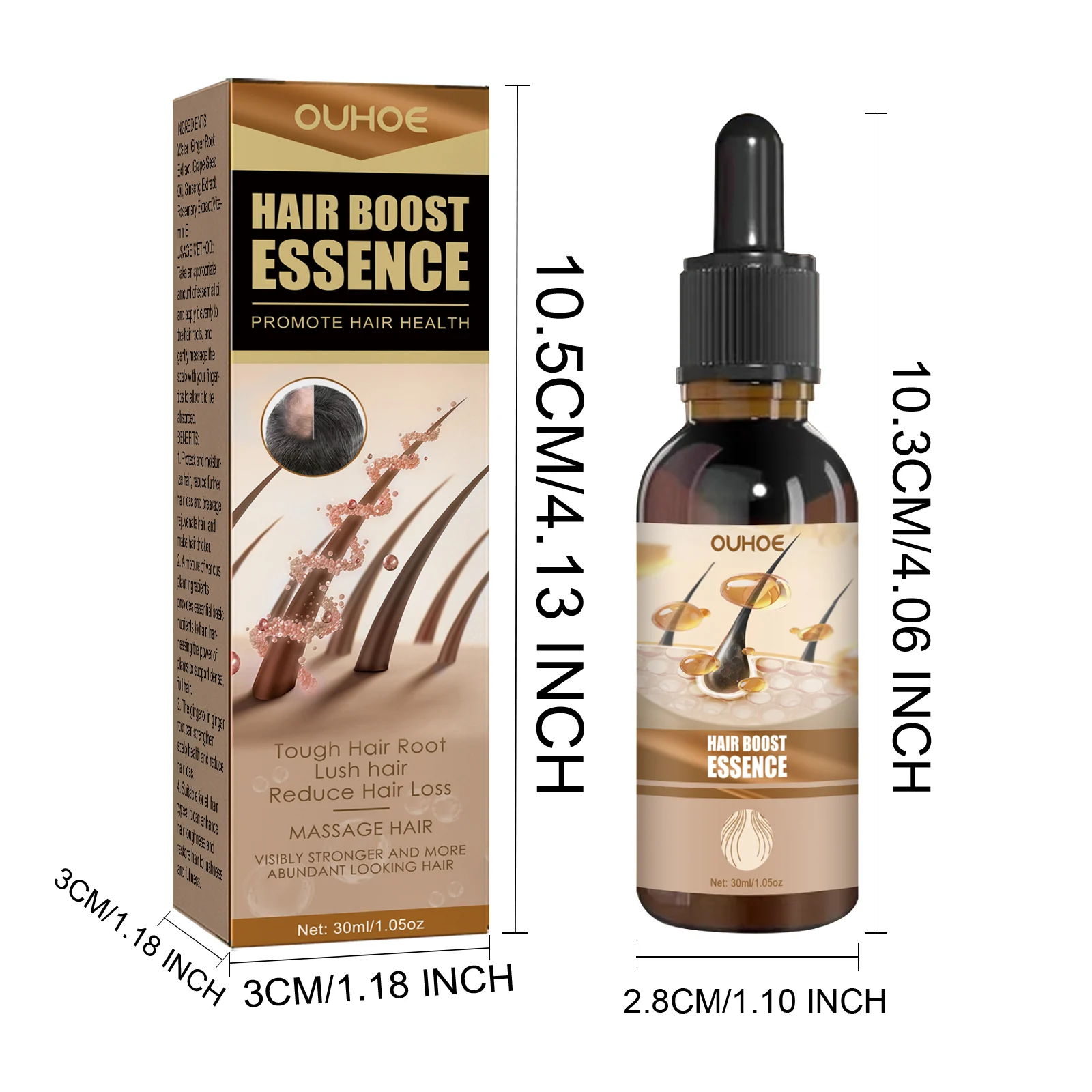 OUHOE Hair Growth Oil for Thicker Hair, Reduces Hair Loss, Nourishes Roots 1 hair growth oil essence cih g4j7tfk7 desc 1