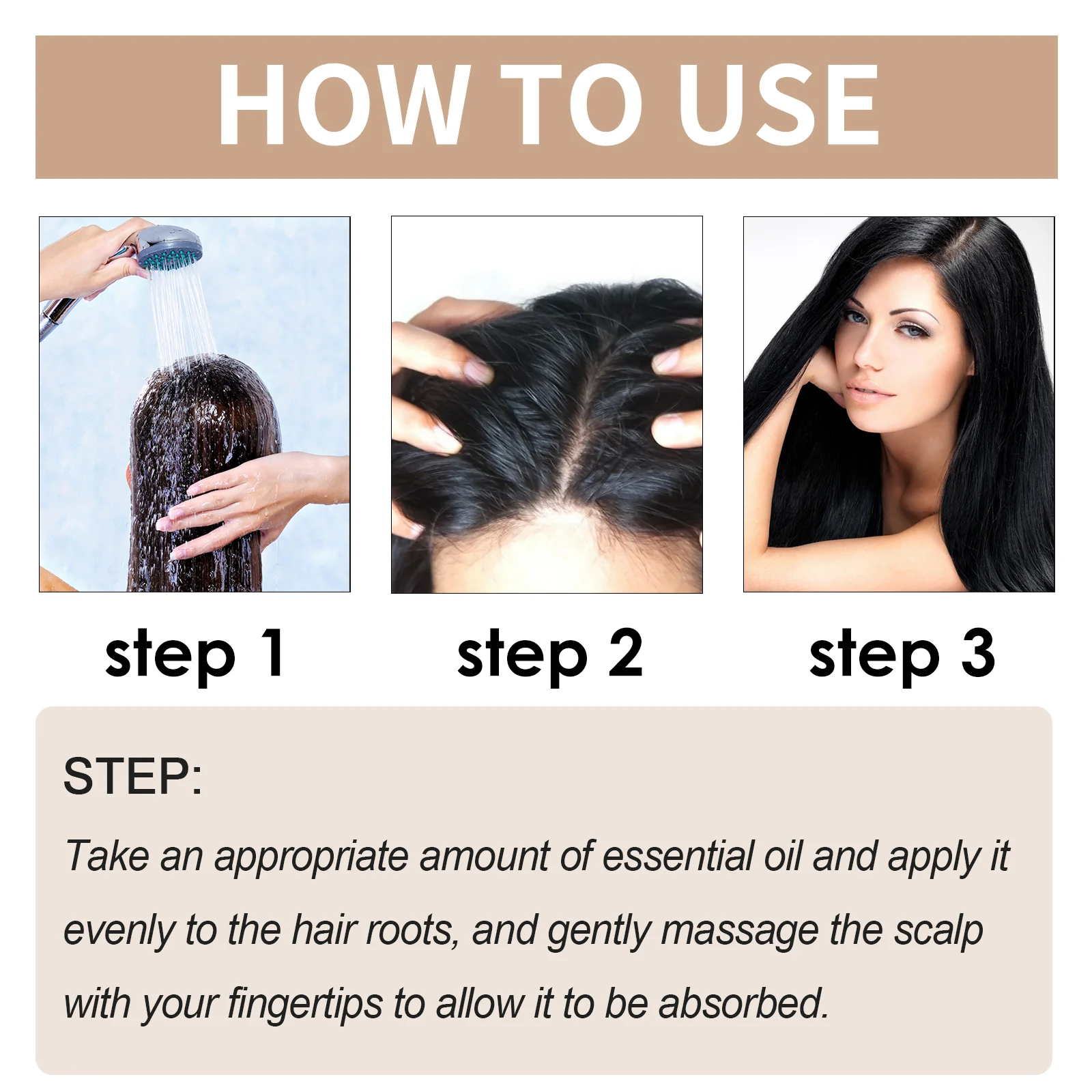 OUHOE Hair Growth Oil for Thicker Hair, Reduces Hair Loss, Nourishes Roots 4 hair growth oil essence cih g4j7tfk7 desc 4