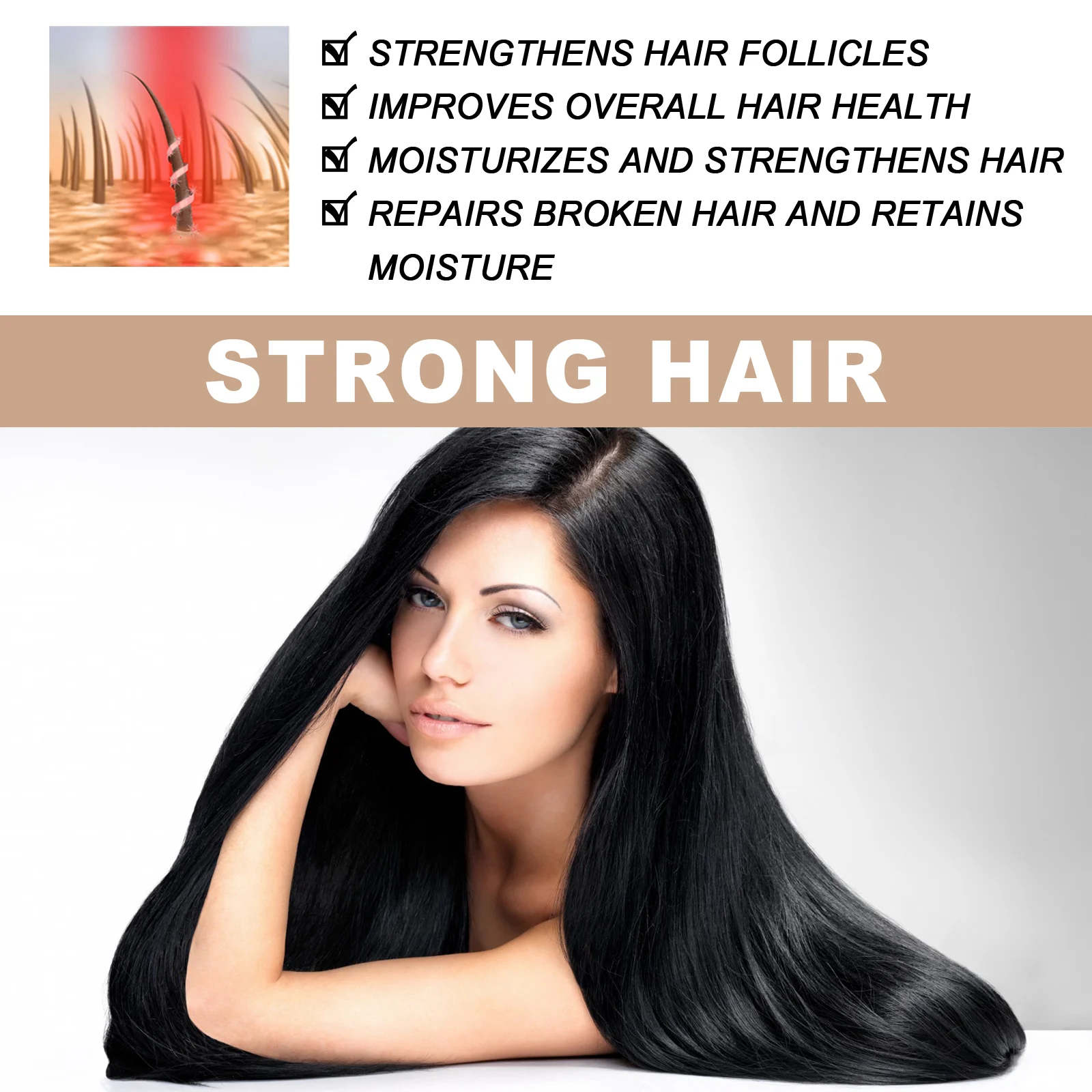 OUHOE Hair Growth Oil for Thicker Hair, Reduces Hair Loss, Nourishes Roots 5 hair growth oil essence cih g4j7tfk7 desc 5