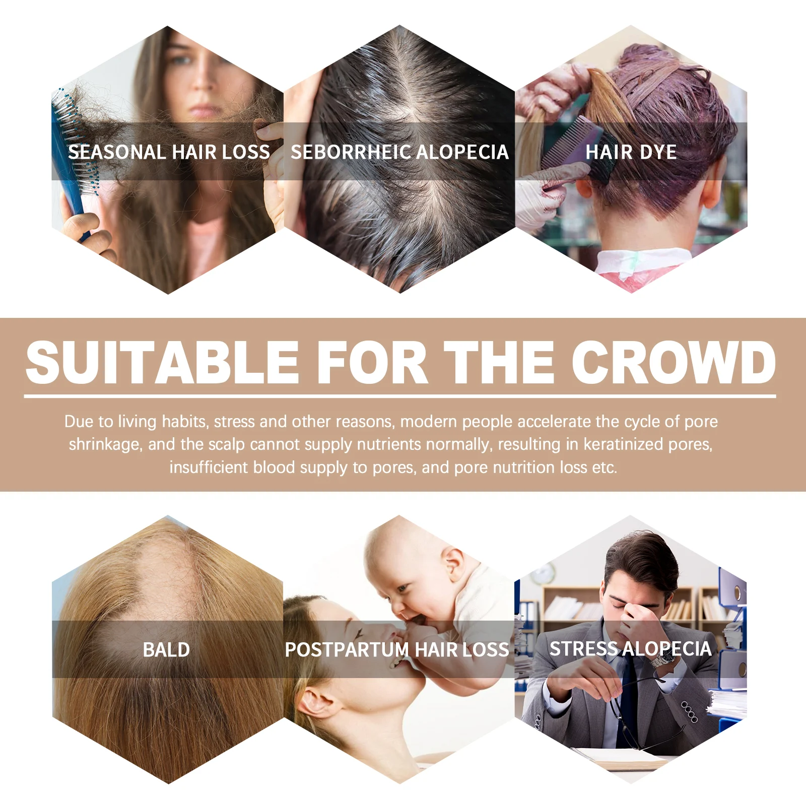 OUHOE Hair Growth Oil for Thicker Hair, Reduces Hair Loss, Nourishes Roots 7 hair growth oil essence cih g4j7tfk7 desc 7