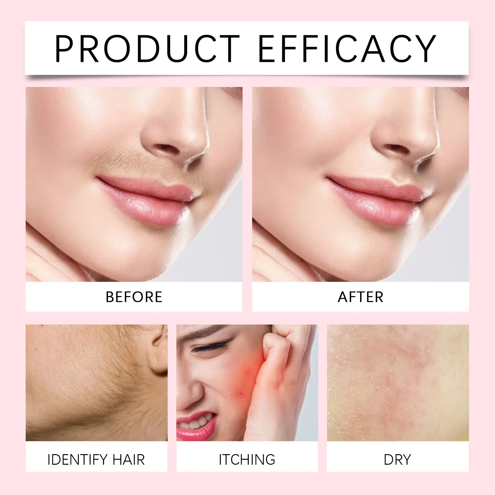 OUHOE Hair Identifier Spray for Face - Accurate Hair Detection, Gentle Hair Removal, All Skin Types 8 hair identifier spray cih vthkhhf3 desc 8