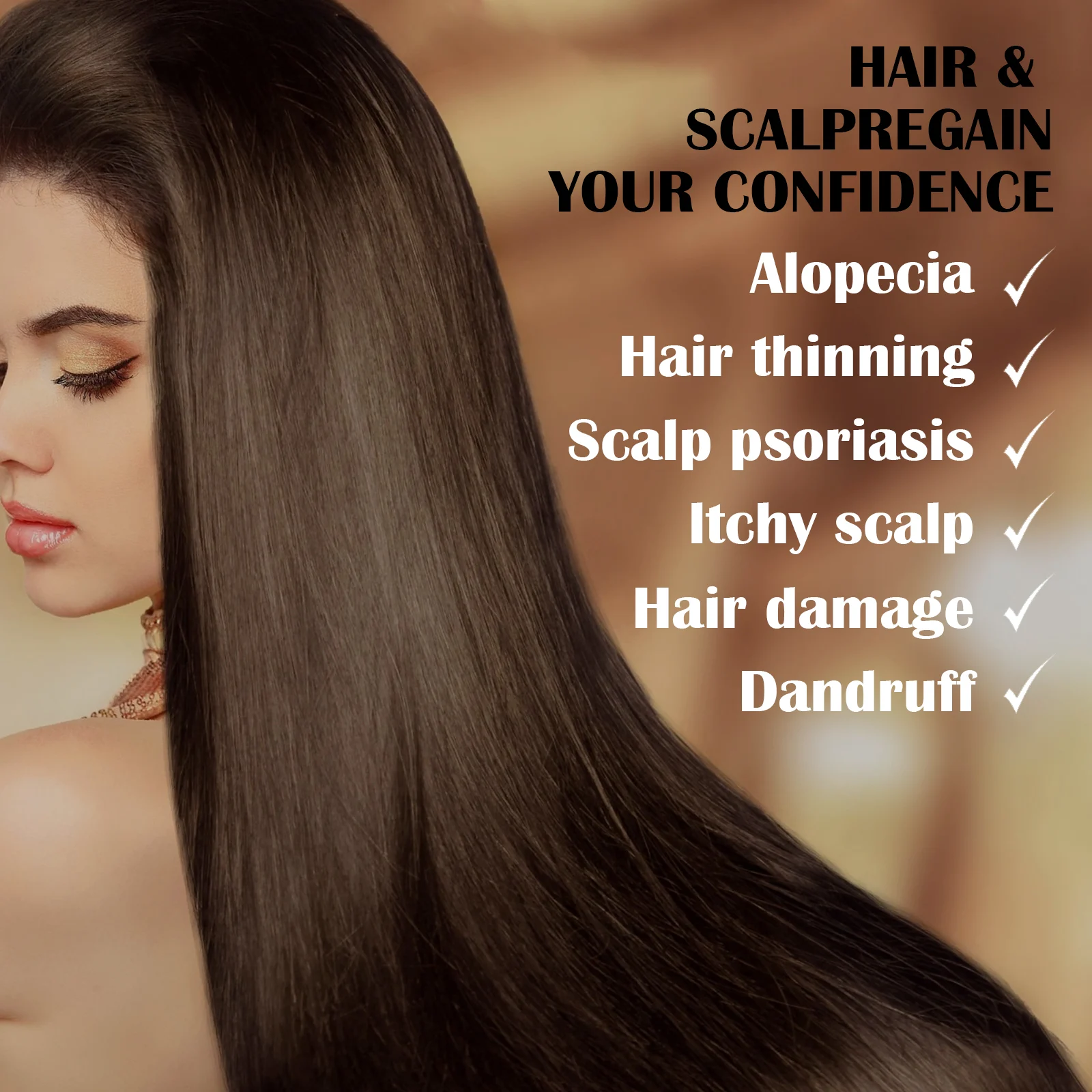 Hair Nourishing Essence Scalp Treatment for Dandruff Control & Psoriasis Relief 30ml 5 hair nourishing essence scalp treatment dandruff control psoriasis 30ml cih qv7pancq desc 5
