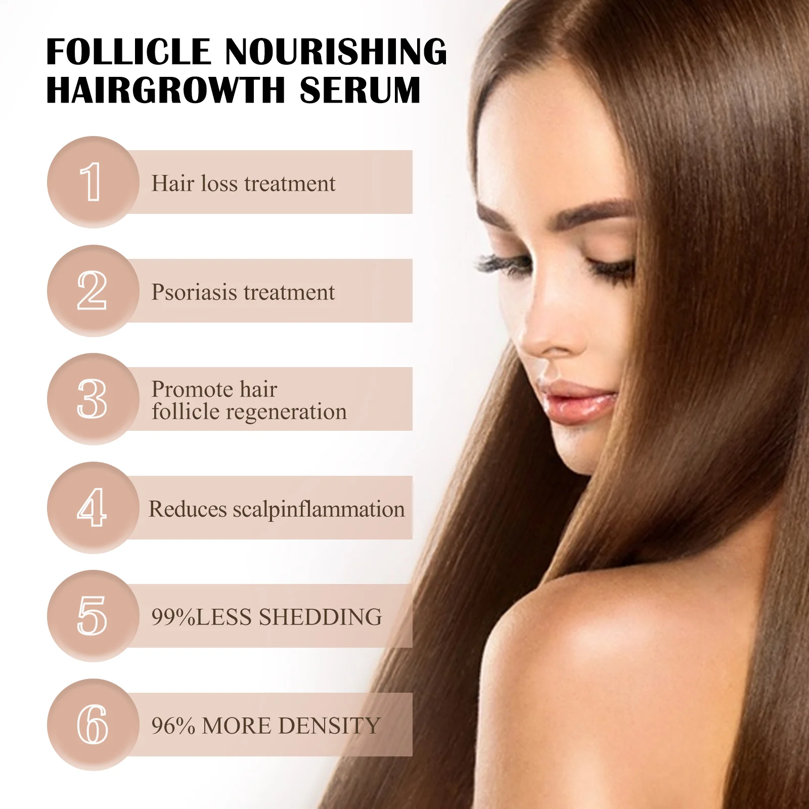Hair Nourishing Essence Scalp Treatment for Dandruff Control & Psoriasis Relief 30ml 7 hair nourishing essence scalp treatment dandruff control psoriasis 30ml cih qv7pancq desc 7