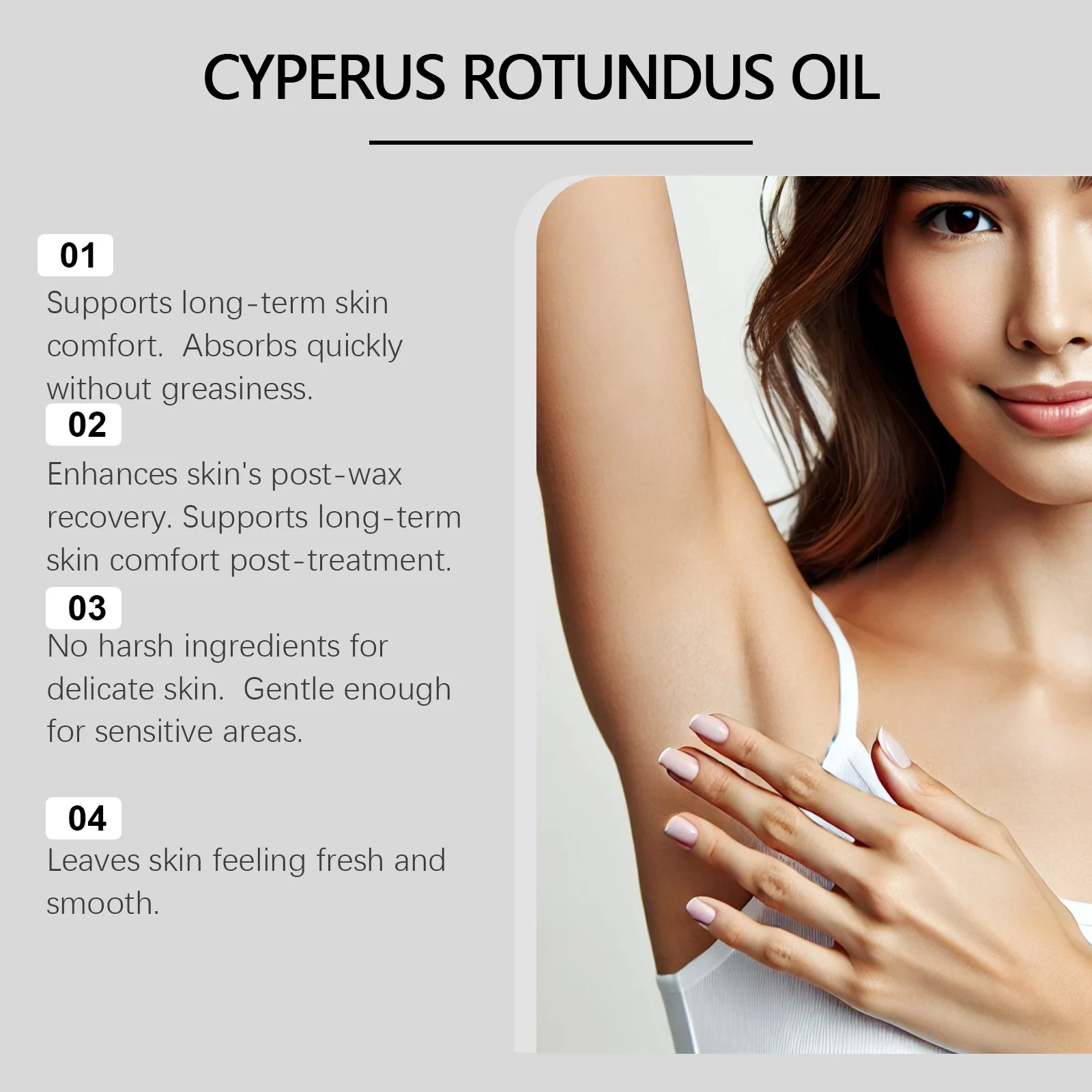 OceAura Hair Removal Care Oil Gentle Moisturizing Skin Soothing Post-Wax Treatment 9 hair removal care oil der cax9va8d desc 9