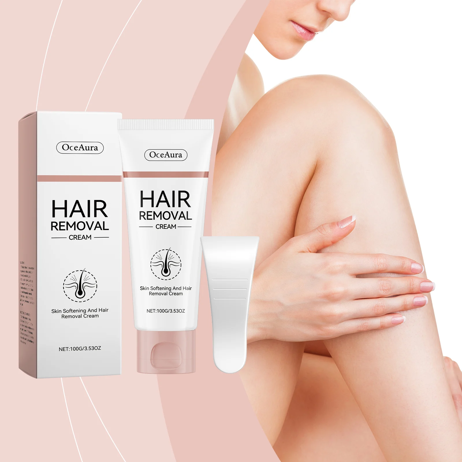 OceAura Hair Removal Cream for All Body, Skin Softening, Moisturizing & Smooth 2 hair removal cream cih cnb49da7 desc 2