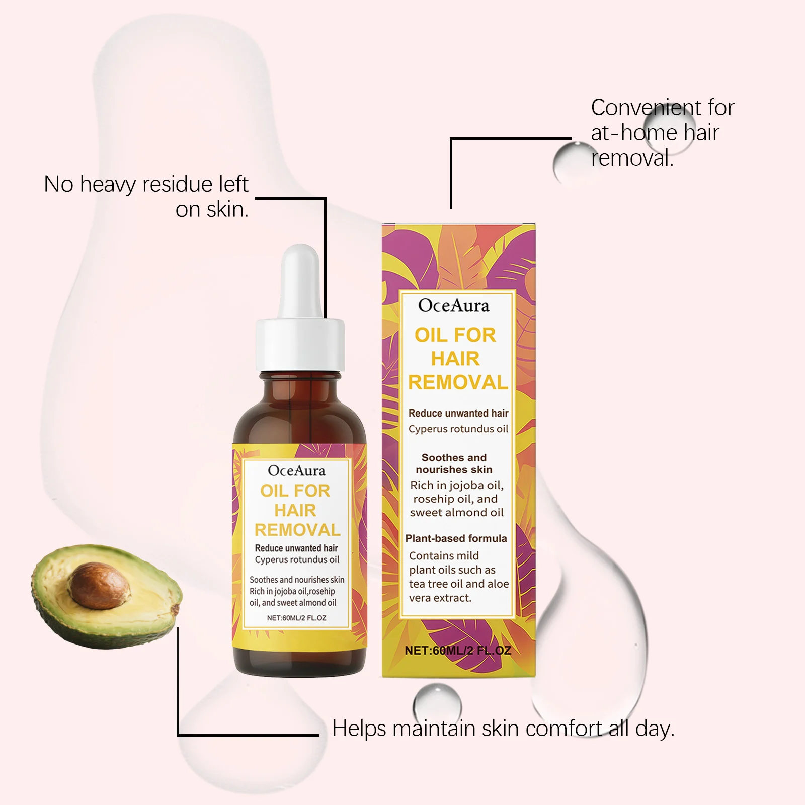 OceAura Cyperus Rotundus Hair Removal Oil – Soothes and Nourishes Skin 6 hair removal oil der tkt36y34 desc 6