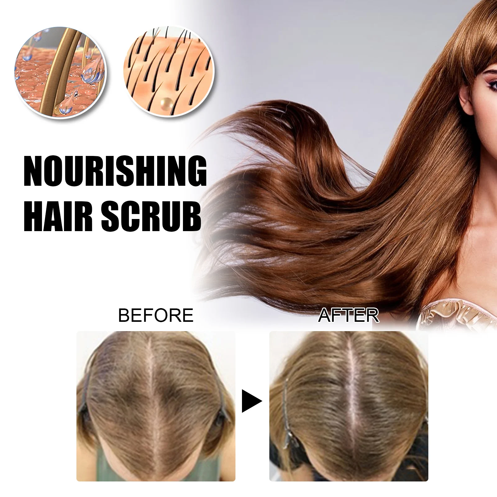 Hair Scalp Scrub 100g for Deep Root Cleaning, Hair Loss Prevention & Follicle Nourishment 8 hair scalp scrub 100g cih w22yua5q desc 8