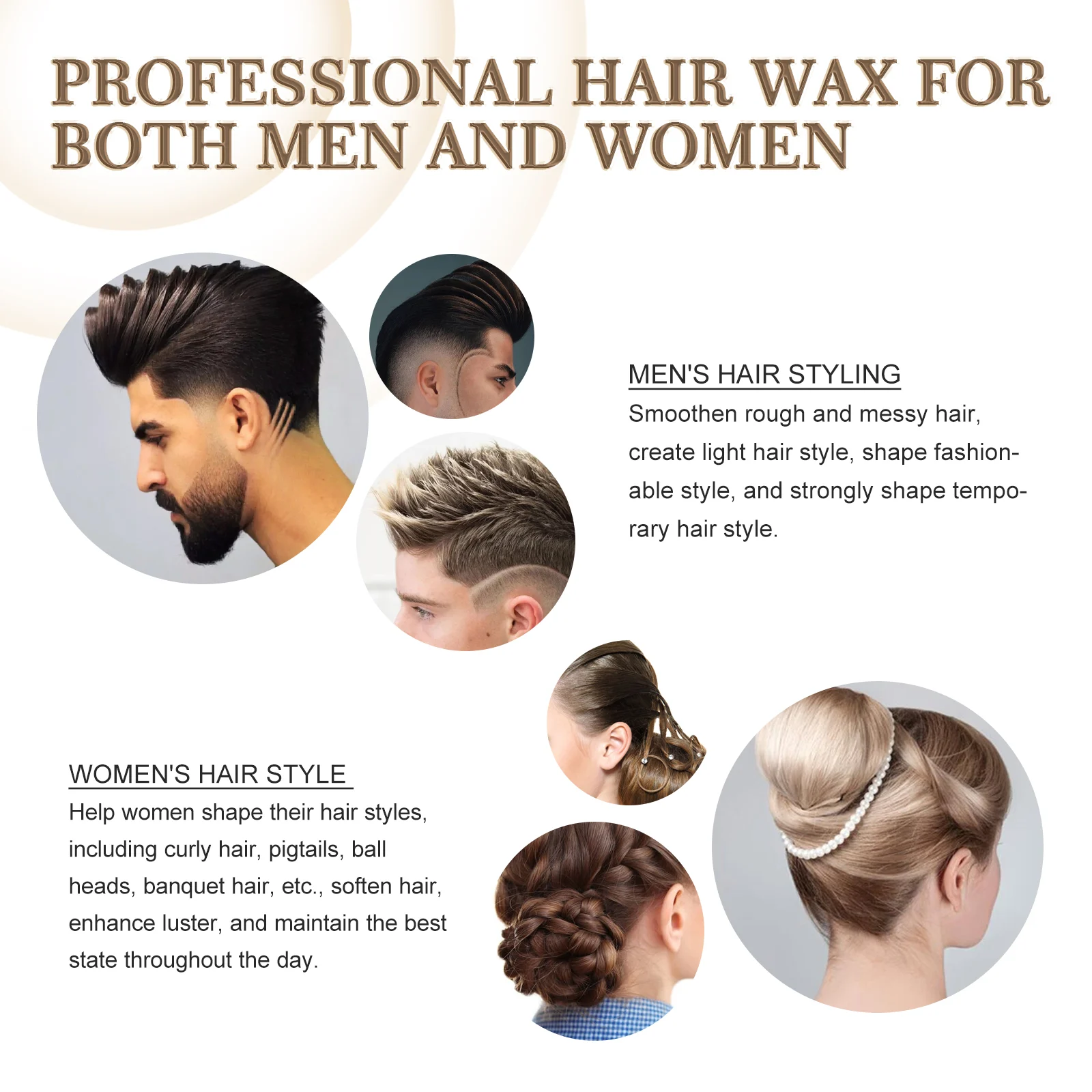 Hair Wax Stick 16g for Smoothing Frizz, Styling & Shine with Olive Oil & Lanolin 6 hair wax stick 16g smoothing frizz shine cih xxh6tsnp desc 6