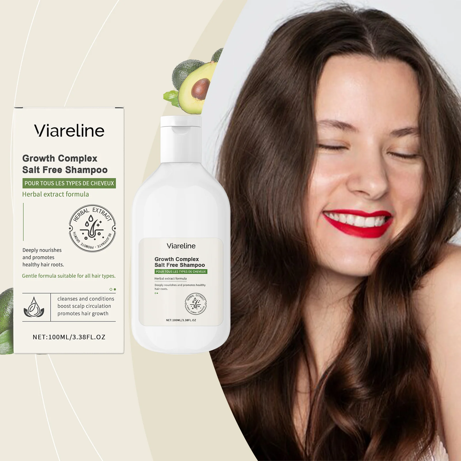 Herbal Hair Growth Complex Shampoo for Scalp Nourishment & Hair Loss Prevention 100ml 2 herbal hair growth complex shampoo 100ml cih 6jtqcwvj desc 2