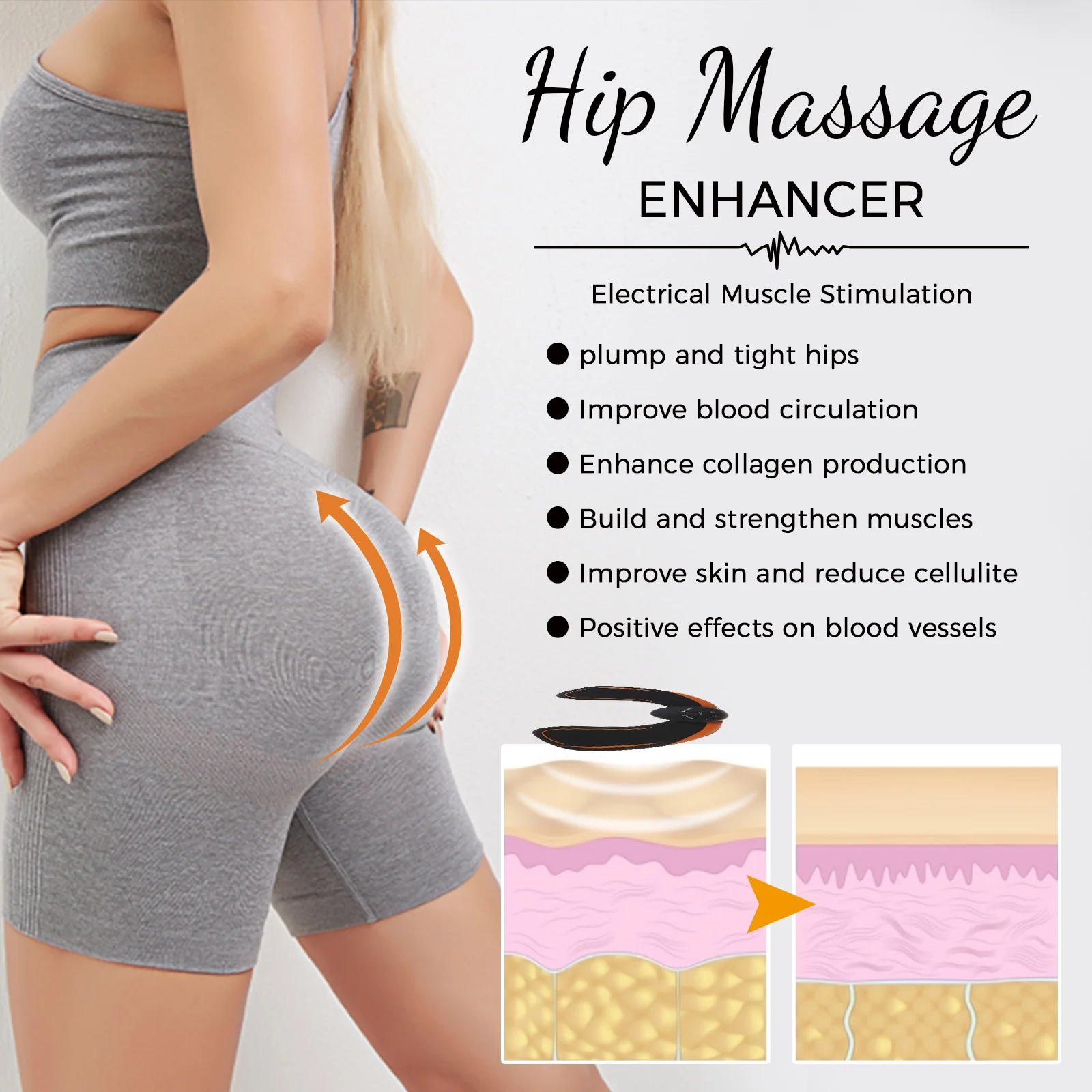 Hip Massager Butt Lifter EMS Toning Device for Firming, Lifting & Cellulite Reduction 4 hip massager butt lifter ems toning device cih 6dg7kkzt desc 4