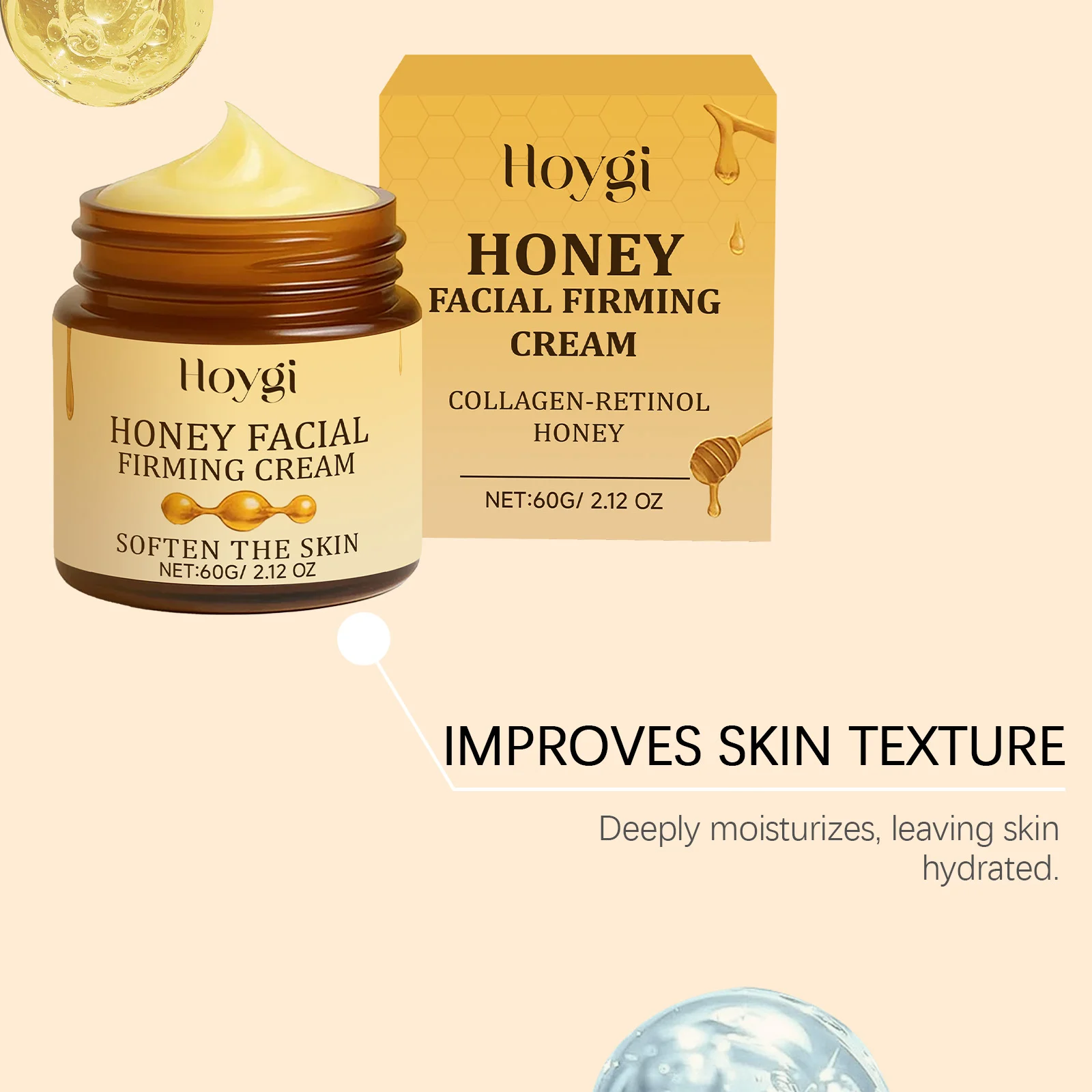 Honey Facial Firming Cream 60g with Niacinamide & Retinol for Deep Moisturizing and Soothing Skin 7 honey facial firming cream 60g der z5pfch87 desc 7