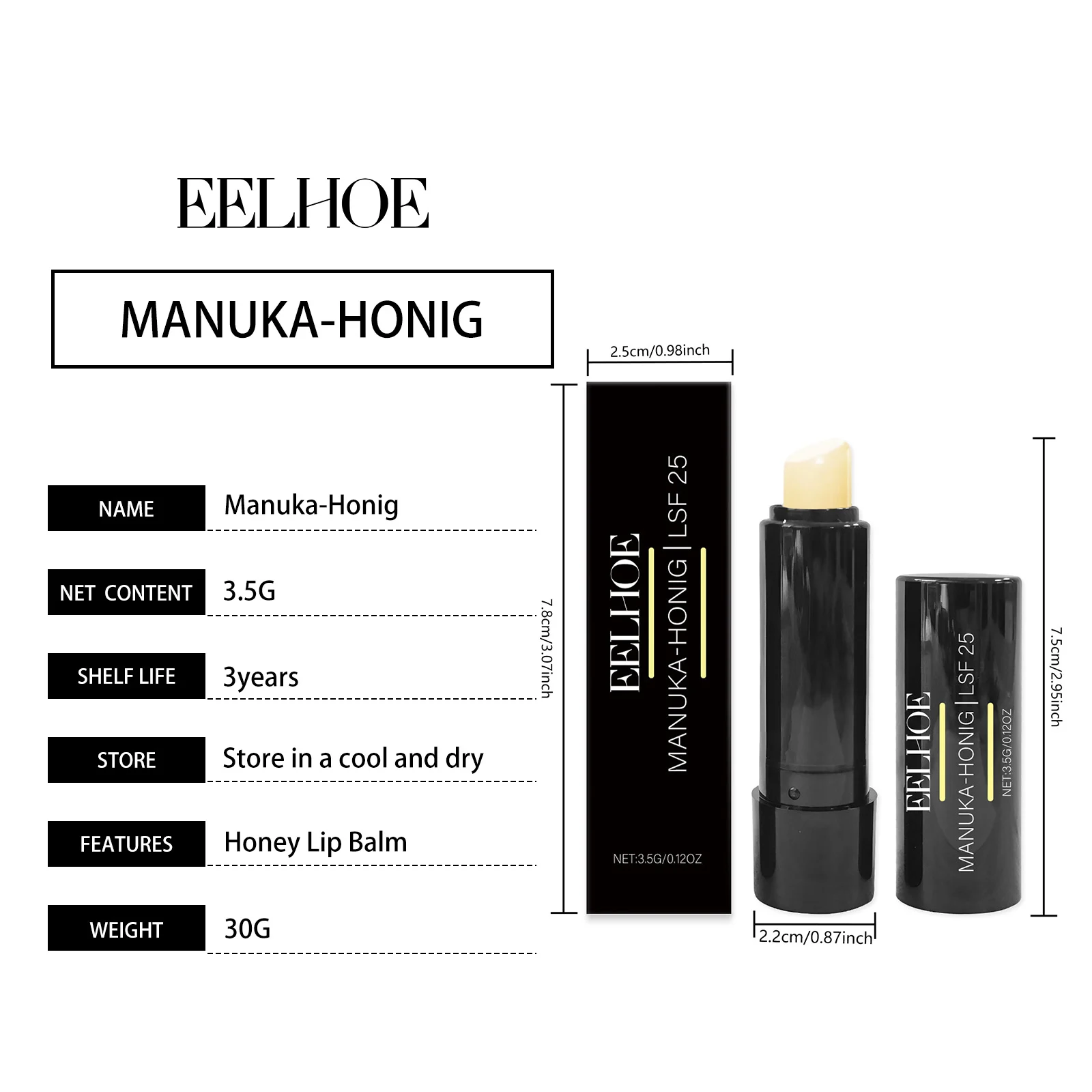 Honey Lemon Lip Balm Deeply Hydrating 3.5g with SPF 25 1 honey lemon lip balm 3 5g spf 25 cih dyqg23t6 desc 1