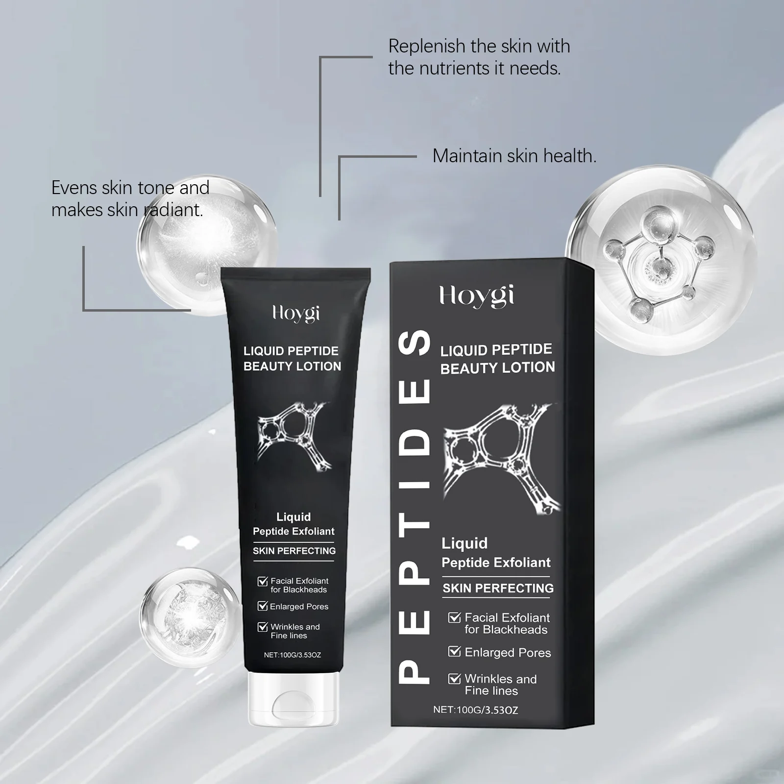 Acne Treatment Serum Peptide Beauty Lotion 100g for Firmer Smoother Skin 7 hoygi acne treatment peptide beauty lotion 100g cih y7s6sygd desc 7
