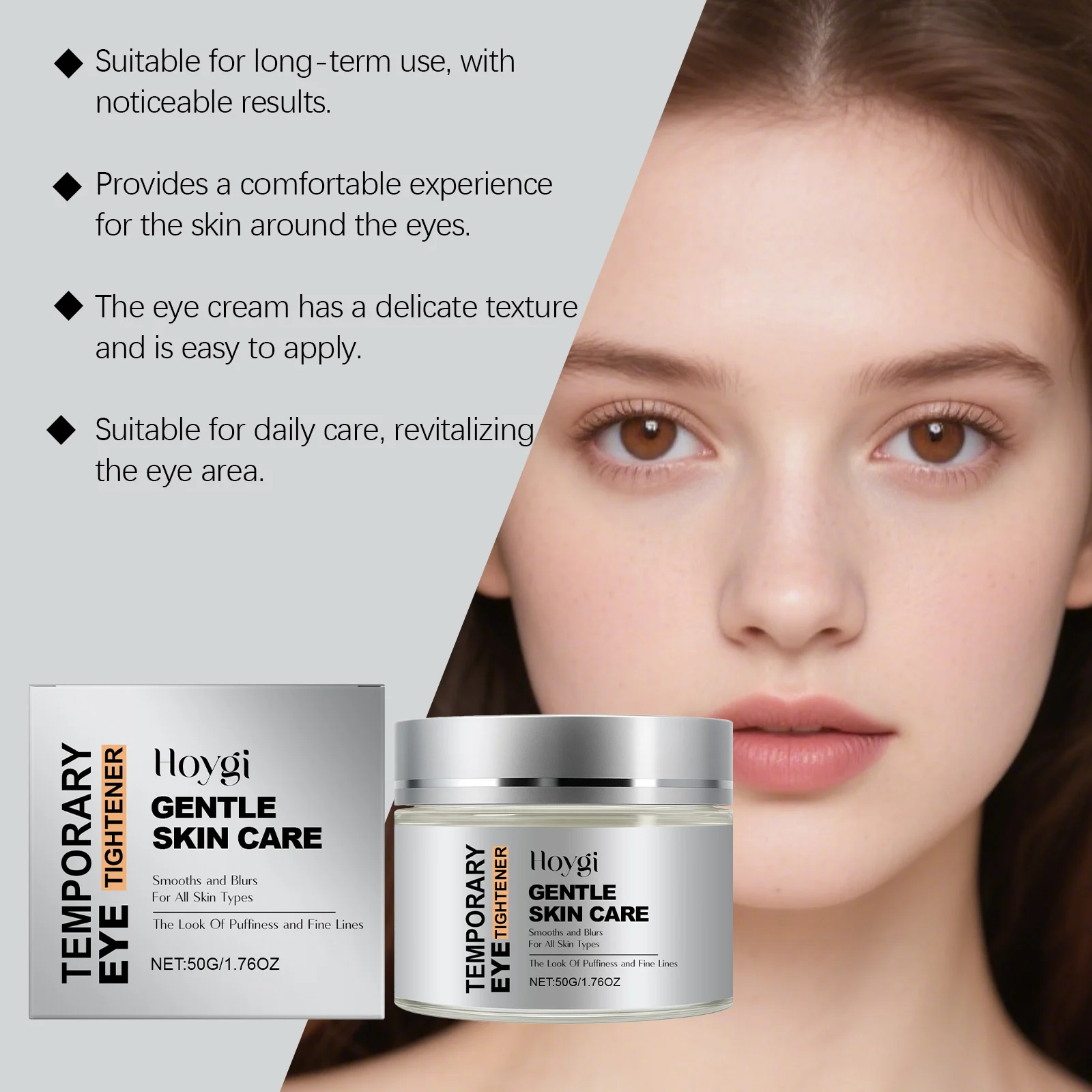Eye Tightening Cream 50g for Puffiness and Fine Lines, Gentle Care with Arginine and Retinol 8 hoygi eye tightening cream 50g der g6r7ac4h desc 8