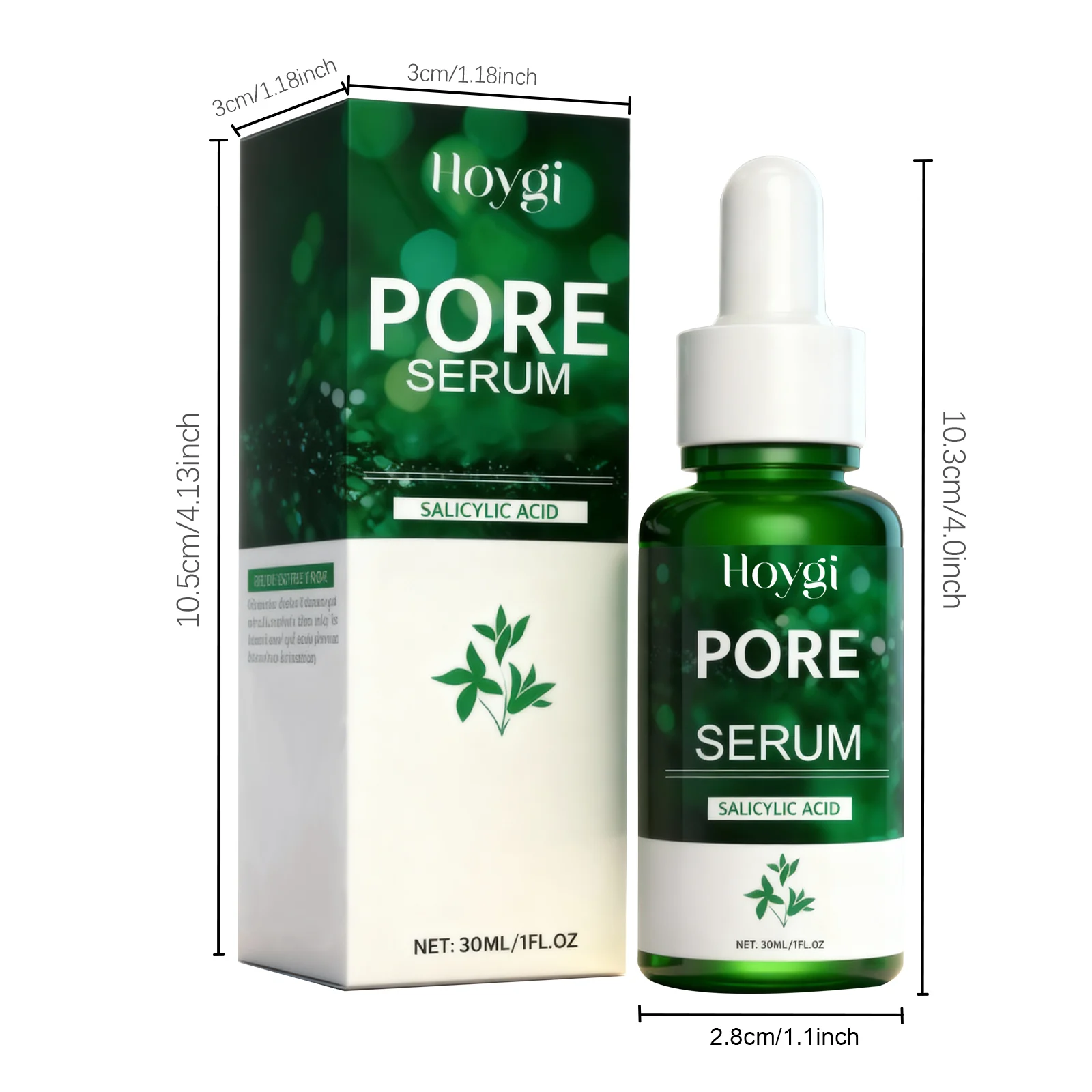 Hydrating Serum for Face with Black Lingzhi Extract and Salicylic Acid 30ml 1 hoygi hydrating serum 30ml black lingzhi salicylic acid der cjxtqsa3 desc 1