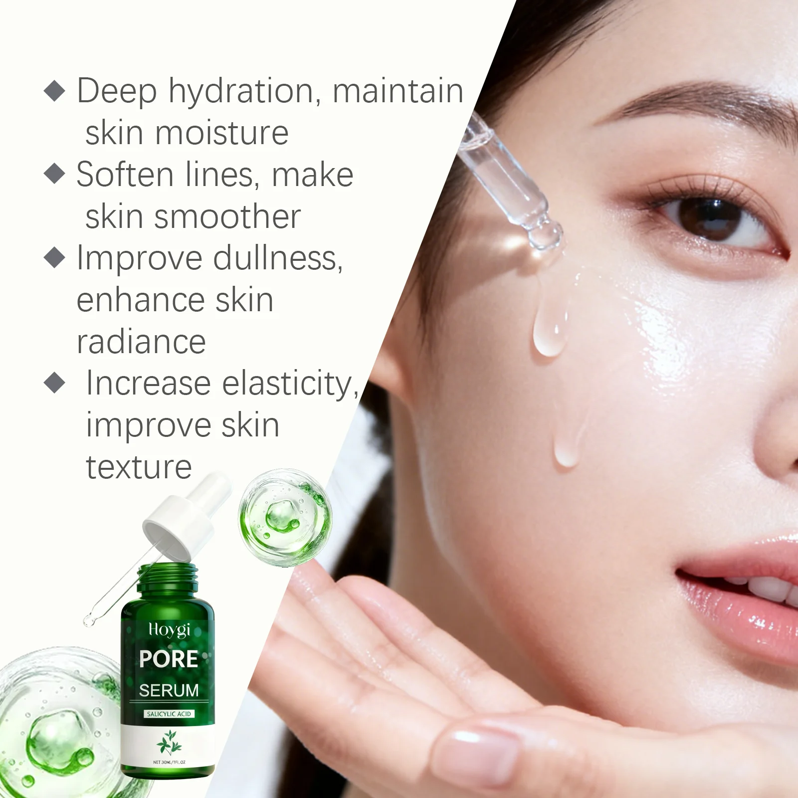Hydrating Serum for Face with Black Lingzhi Extract and Salicylic Acid 30ml 5 hoygi hydrating serum 30ml black lingzhi salicylic acid der cjxtqsa3 desc 5