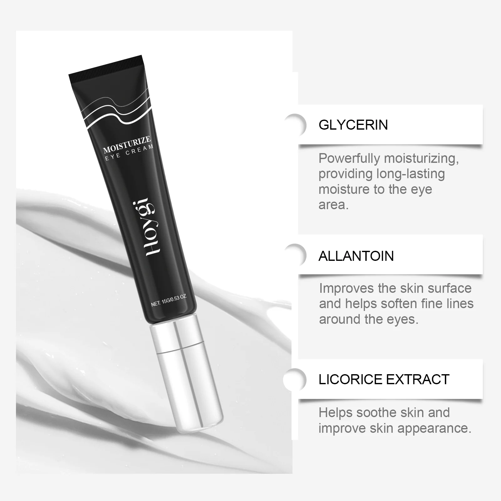 Eye Cream Hydrating Moisturizing Nourishing Reduce Puffiness Dark Circles Fine Lines 15g 5 hoygi moisturizing eye cream 15g cih 2yra5a2w desc 5