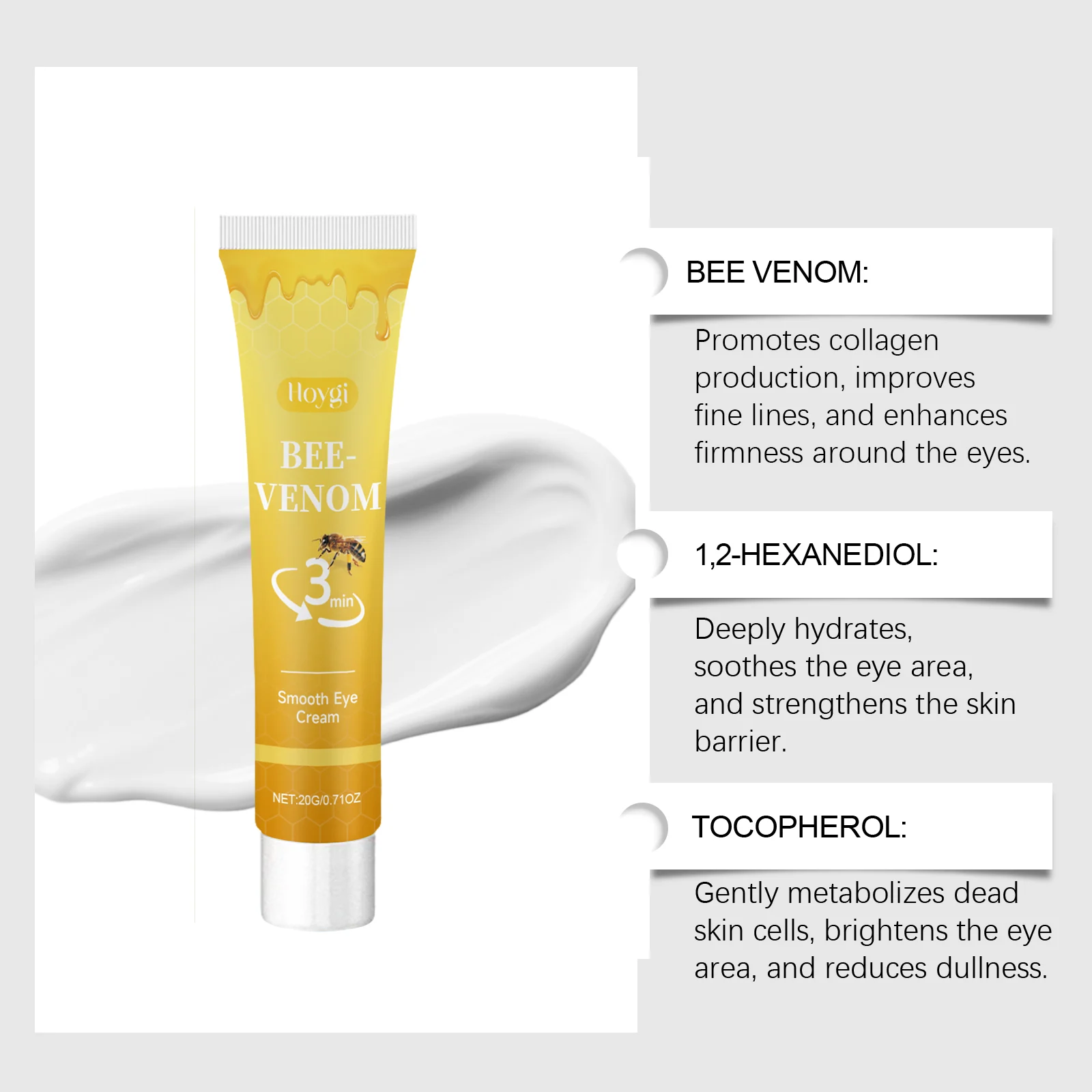 Moisturizing Eye Cream 20g Lightweight Hydration for Delicate Eye Area 10 hoygi moisturizing eye cream 20g der 2kymf5s8 desc 10
