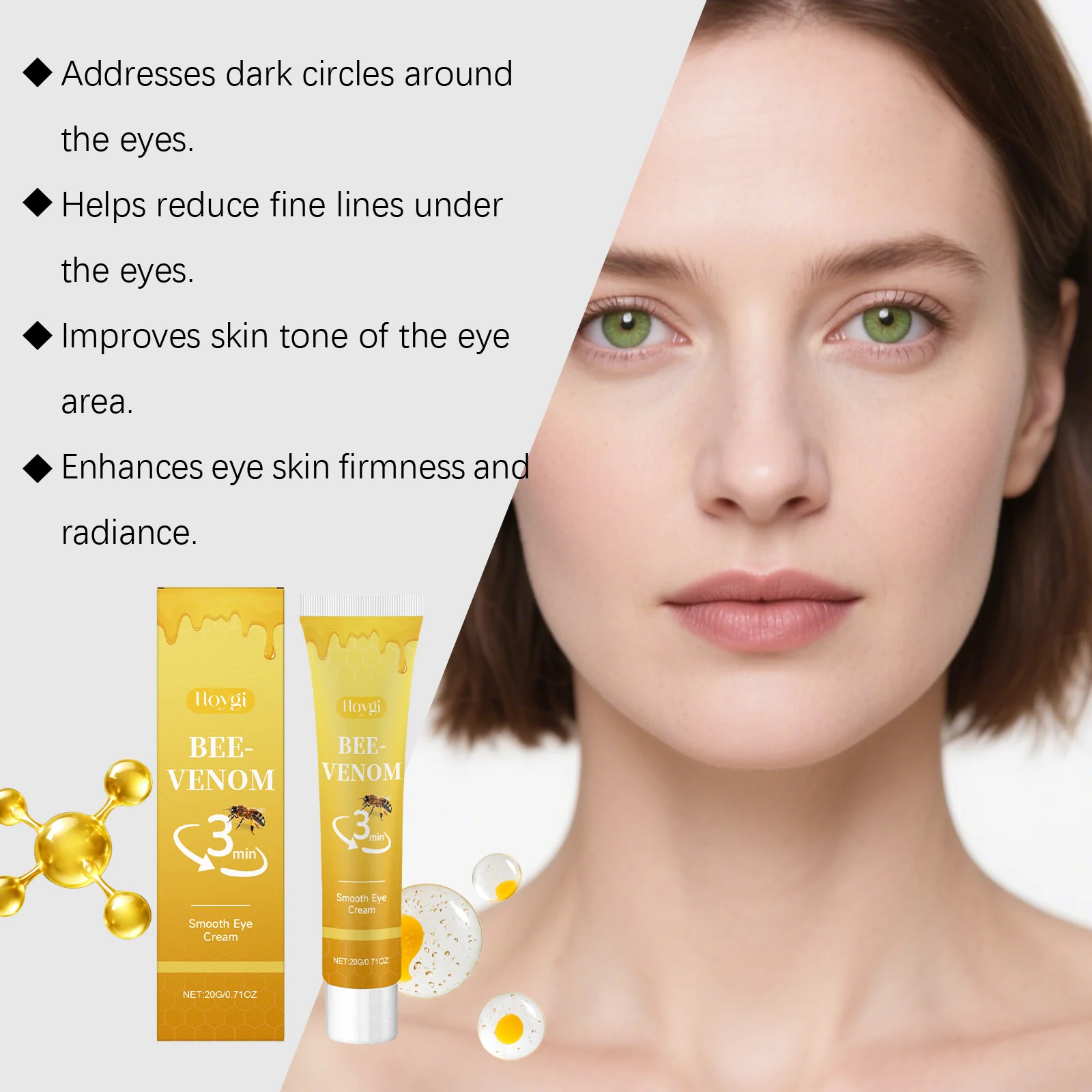 Moisturizing Eye Cream 20g Lightweight Hydration for Delicate Eye Area 12 hoygi moisturizing eye cream 20g der 2kymf5s8 desc 12