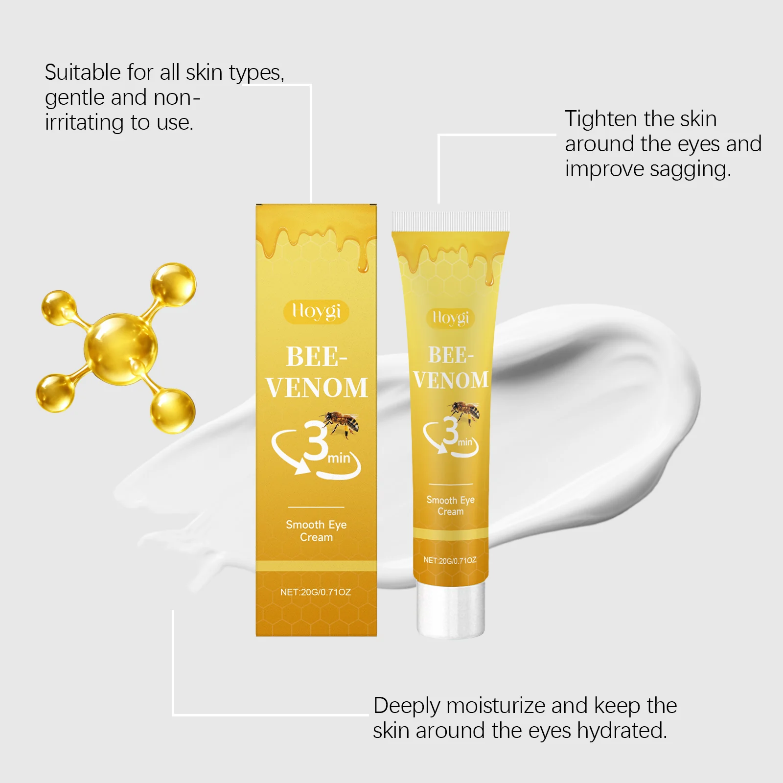 Moisturizing Eye Cream 20g Lightweight Hydration for Delicate Eye Area 8 hoygi moisturizing eye cream 20g der 2kymf5s8 desc 8