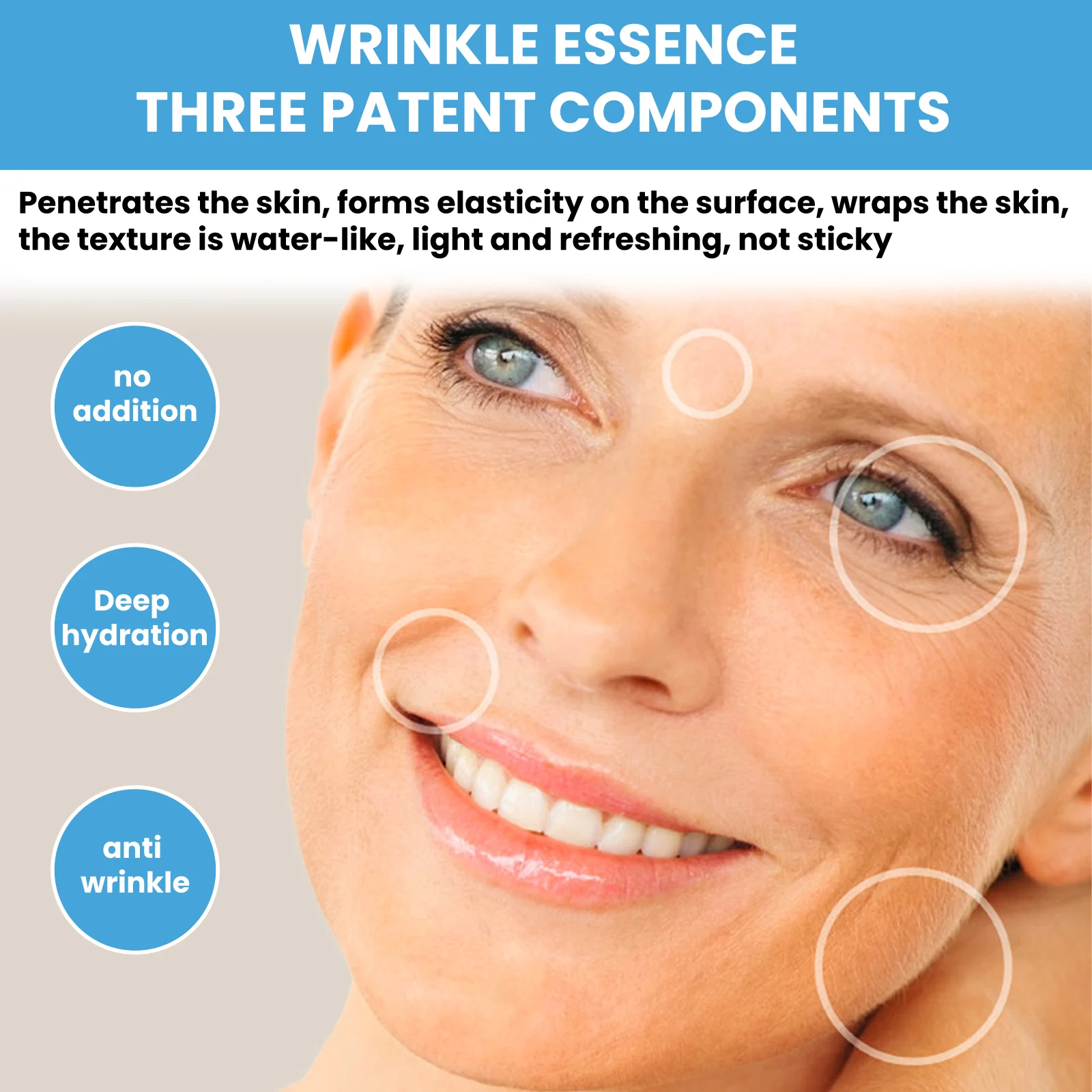 Hyaluronic Acid Anti-Wrinkle Serum 30ml Deep Hydration Firming & Brightening Face Treatment 5 hyaluronic acid anti wrinkle serum 30ml cih 5wasyn8s desc 5