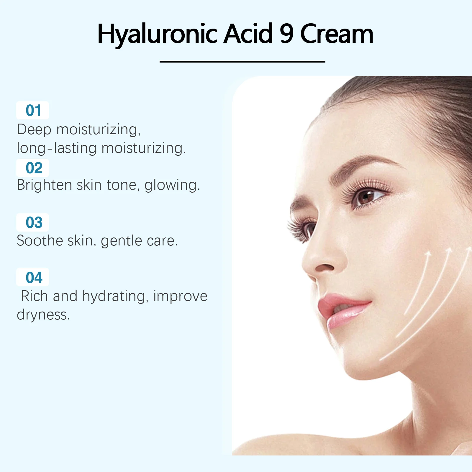 Hyaluronic Acid Face Cream Deep Moisturizing Brightening 50g 6 hyaluronic acid face cream deep moisturizing brightening 50g cih 24bcfghy desc 6
