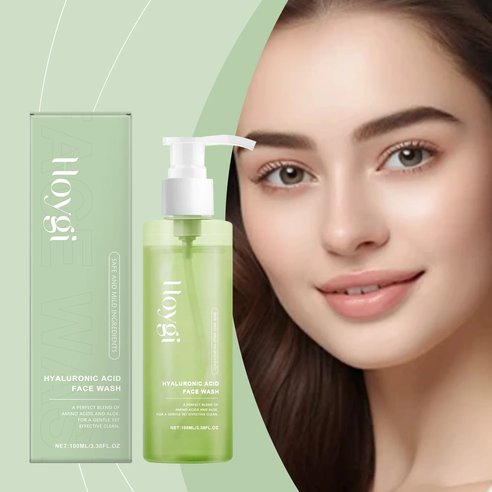 Hyaluronic Acid Gentle Cleansing Gel Cleanser 100ml for Clean Pores & Hydrated Skin 2 hyaluronic acid gentle cleansing gel 100ml cih jw7yah9e desc 2
