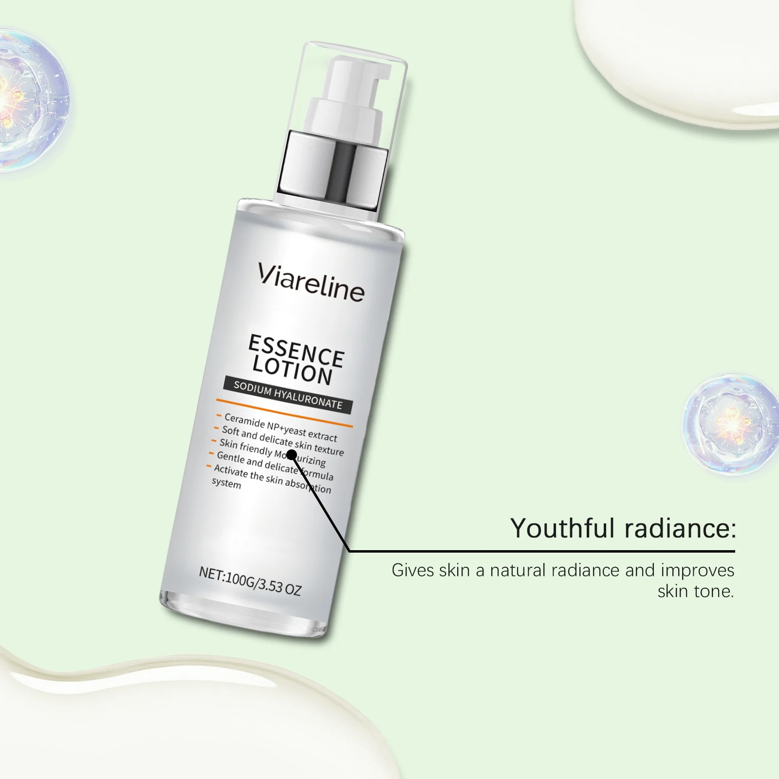 Hyaluronic Acid Hydrating Essence Lotion 100g Deep Moisturizing Anti-Wrinkle Skin Barrier Repair 7 hyaluronic acid hydrating essence lotion 100g cih vhn3erhz desc 7
