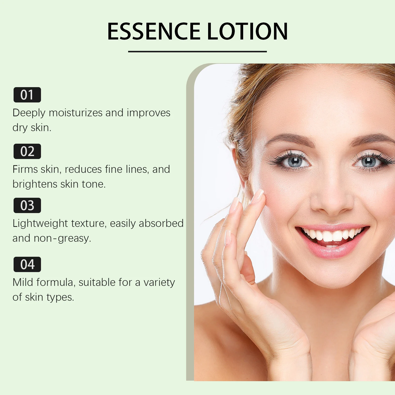 Hyaluronic Acid Hydrating Essence Lotion 100g Deep Moisturizing Anti-Wrinkle Skin Barrier Repair 8 hyaluronic acid hydrating essence lotion 100g cih vhn3erhz desc 8