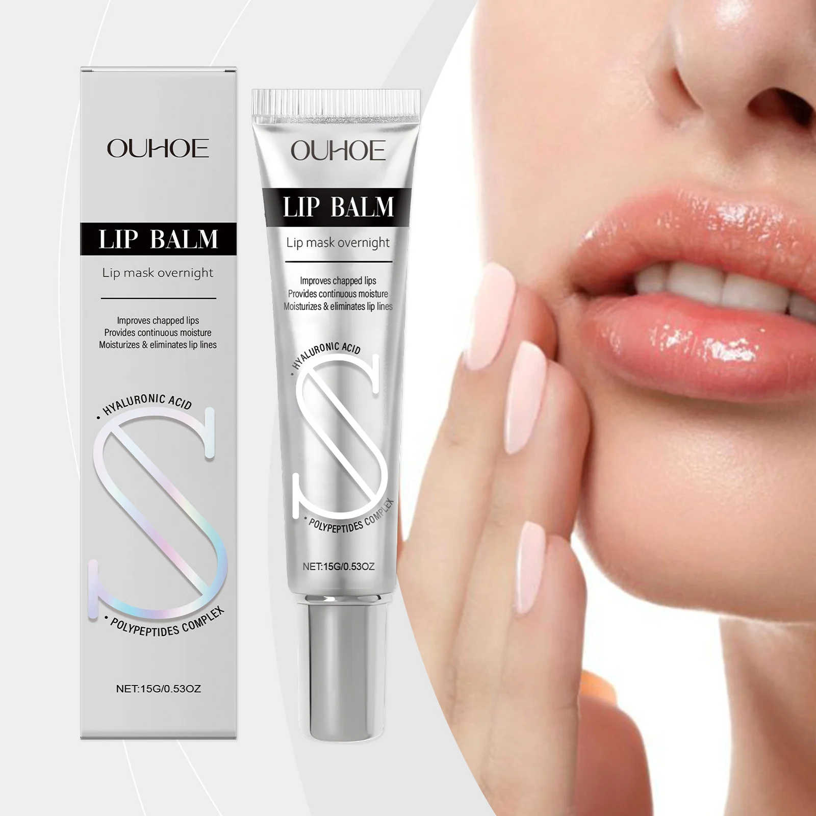 Hyaluronic Acid Peptide Lip Balm Deeply Nourishes and Smooths Dry Lips 15g 2 hyaluronic acid peptide lip balm 15g der c75efgw6 desc 2