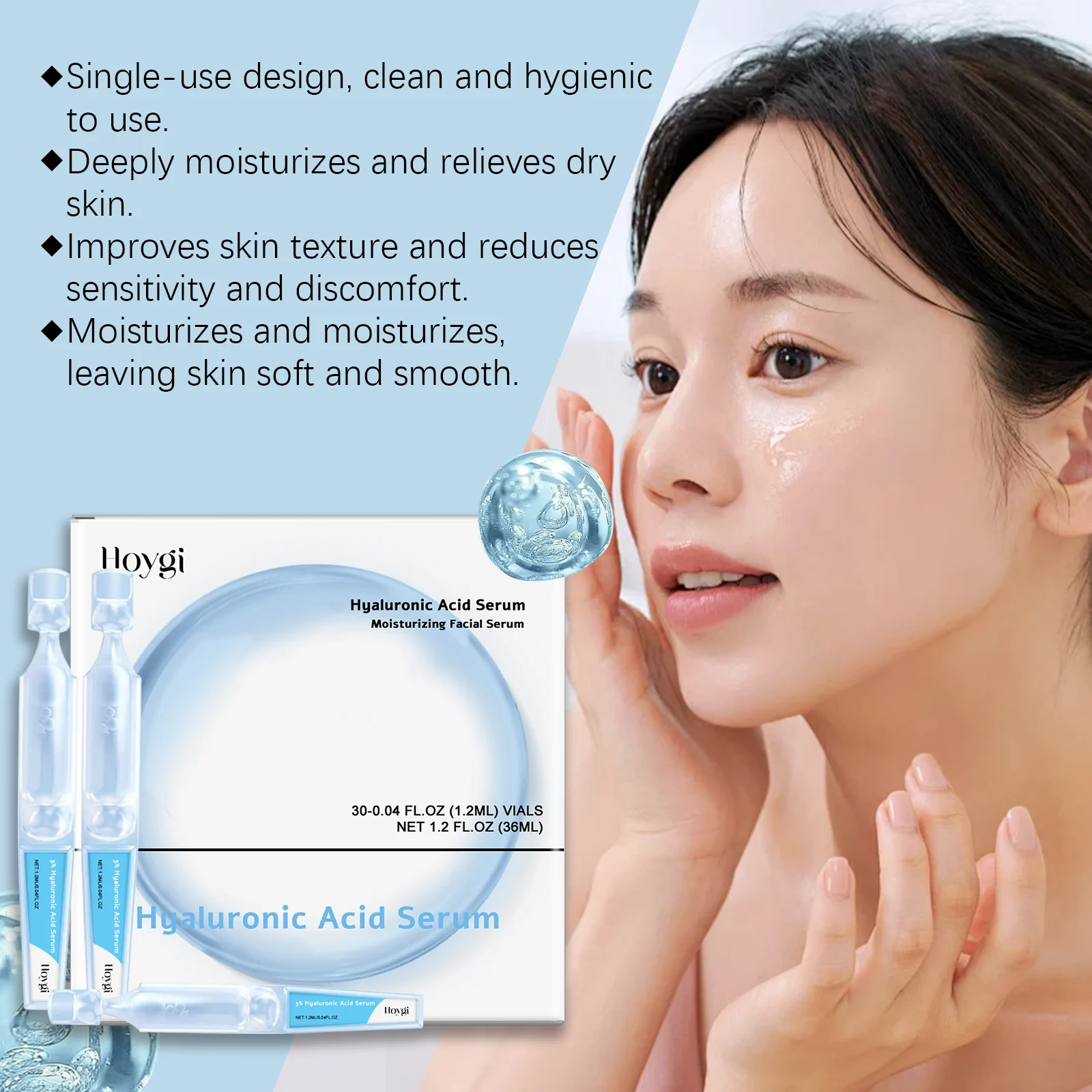 Hyaluronic Acid Serum 36ml for Deep Hydration & Soothing Sensitive Skin 5 hyaluronic acid serum 36ml cih cdwt99zp desc 5