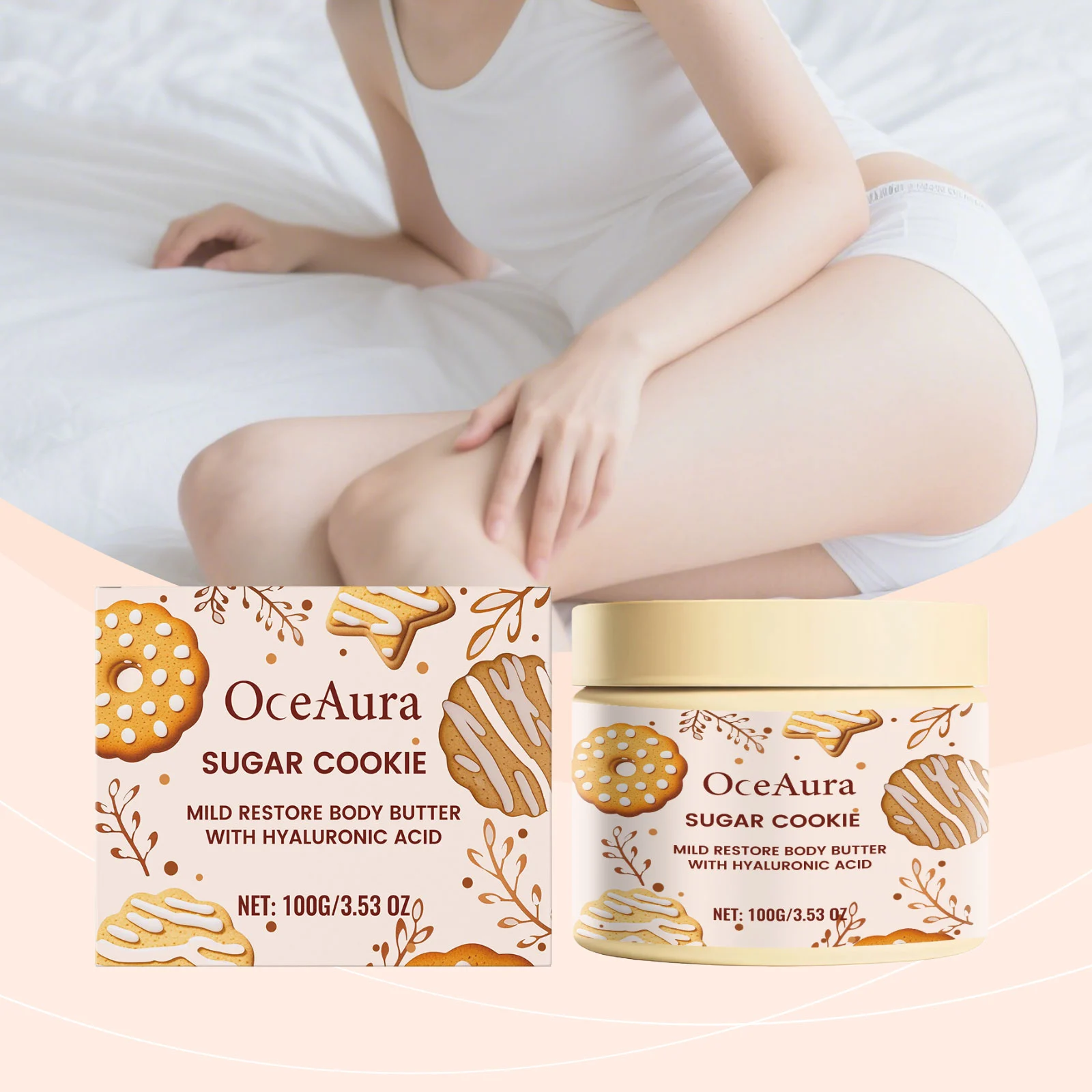 OceAura Hydrating Body Cream with Hyaluronic Acid for Moisture and Firming 2 hydrating body cream der db34r79w desc 2