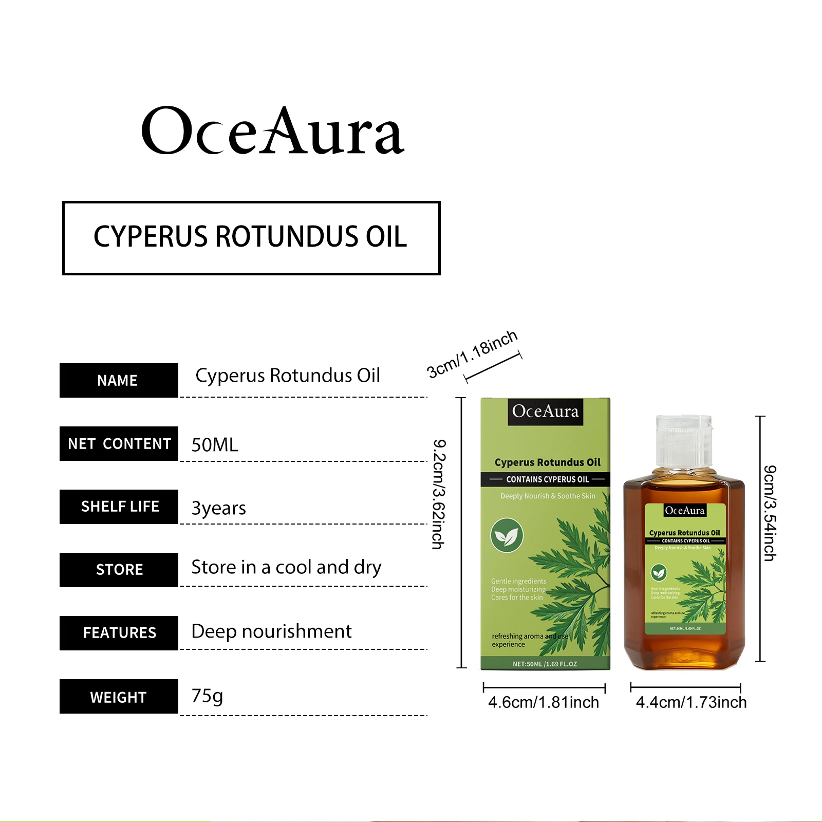 OceAura Hydrating Body Oil - Deeply Nourish, Soothe Skin with Refreshing Aroma 1 hydrating body oil der kt62pgm9 desc 1