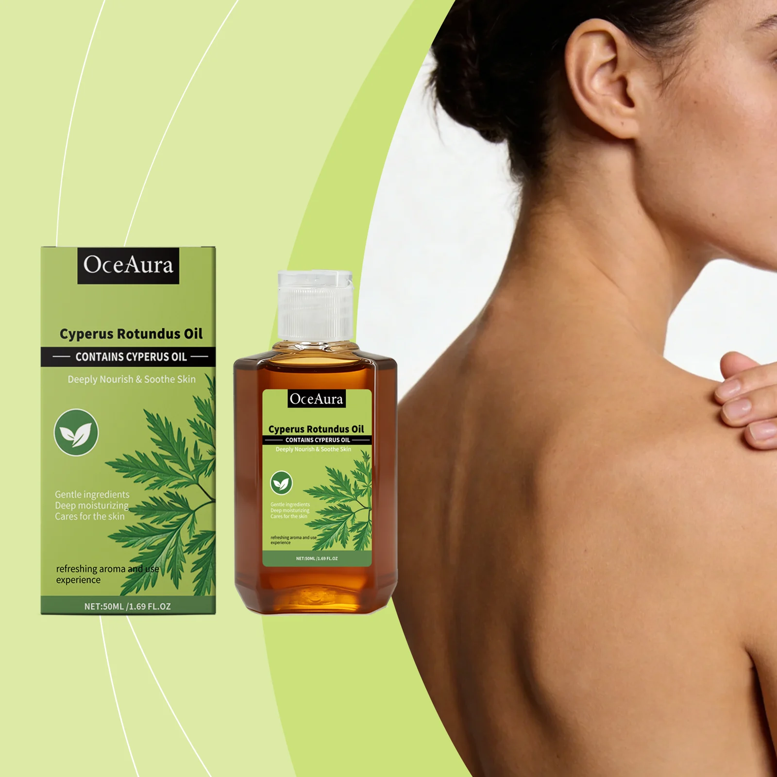 OceAura Hydrating Body Oil - Deeply Nourish, Soothe Skin with Refreshing Aroma 2 hydrating body oil der kt62pgm9 desc 2