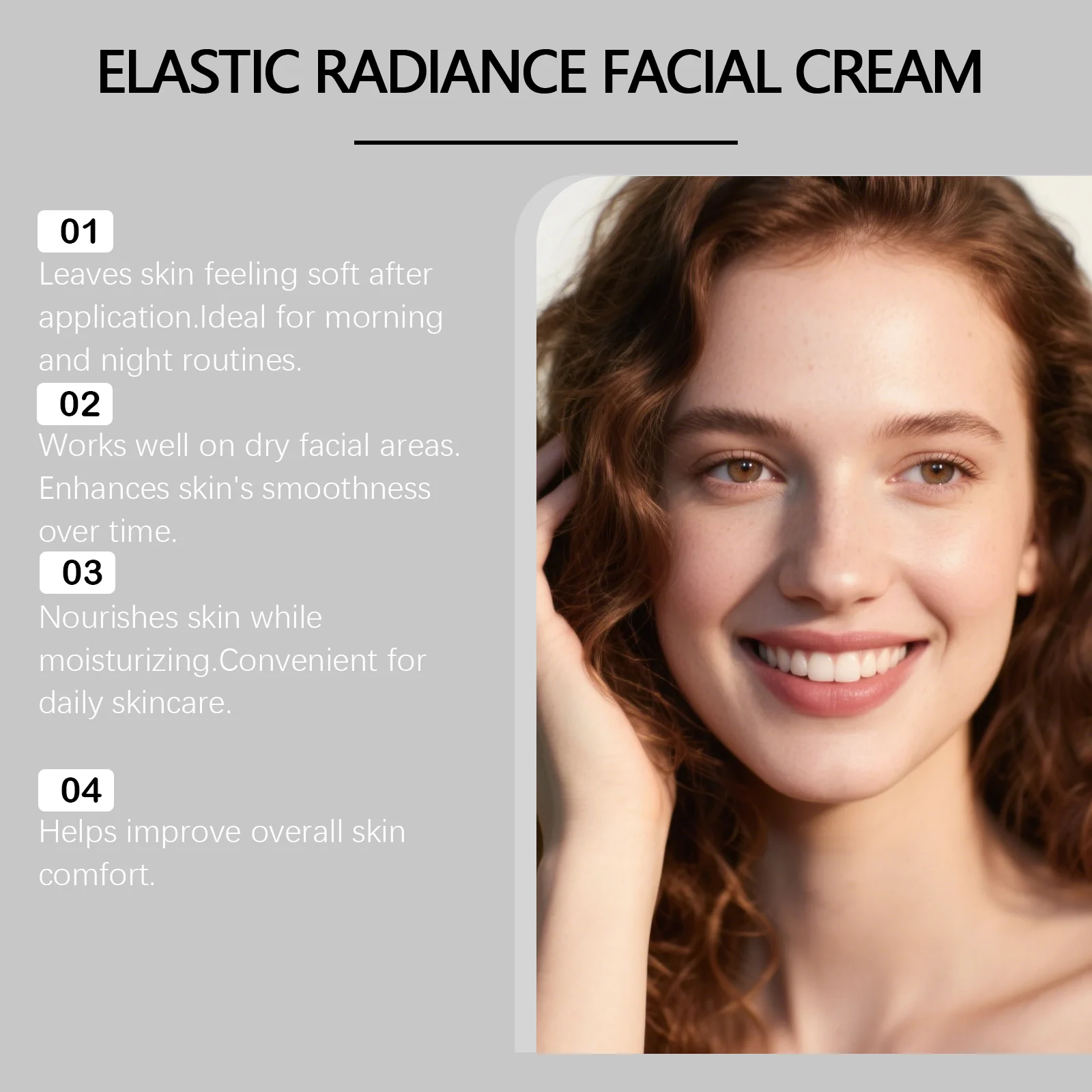 Hoygi Elastic Radiance Facial Cream Hydrating Moisturizer with Hyaluronic Acid & Peptide 6 hydrating facial moisturizer cream der s6x7g362 desc 6