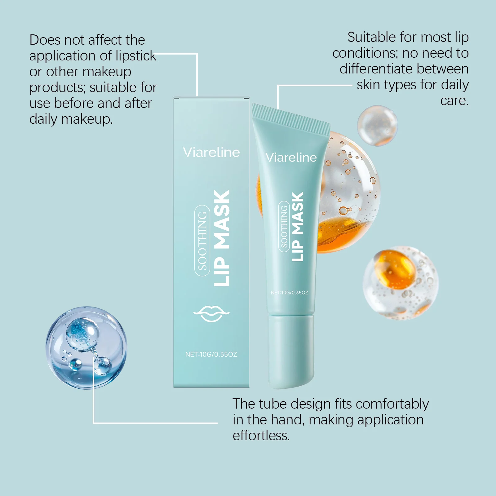 Hydrating Lip Mask 10g Soothing Moisturizing Overnight Treatment for Dry Lips 8 hydrating lip mask 10g der dp9kg8rp desc 8