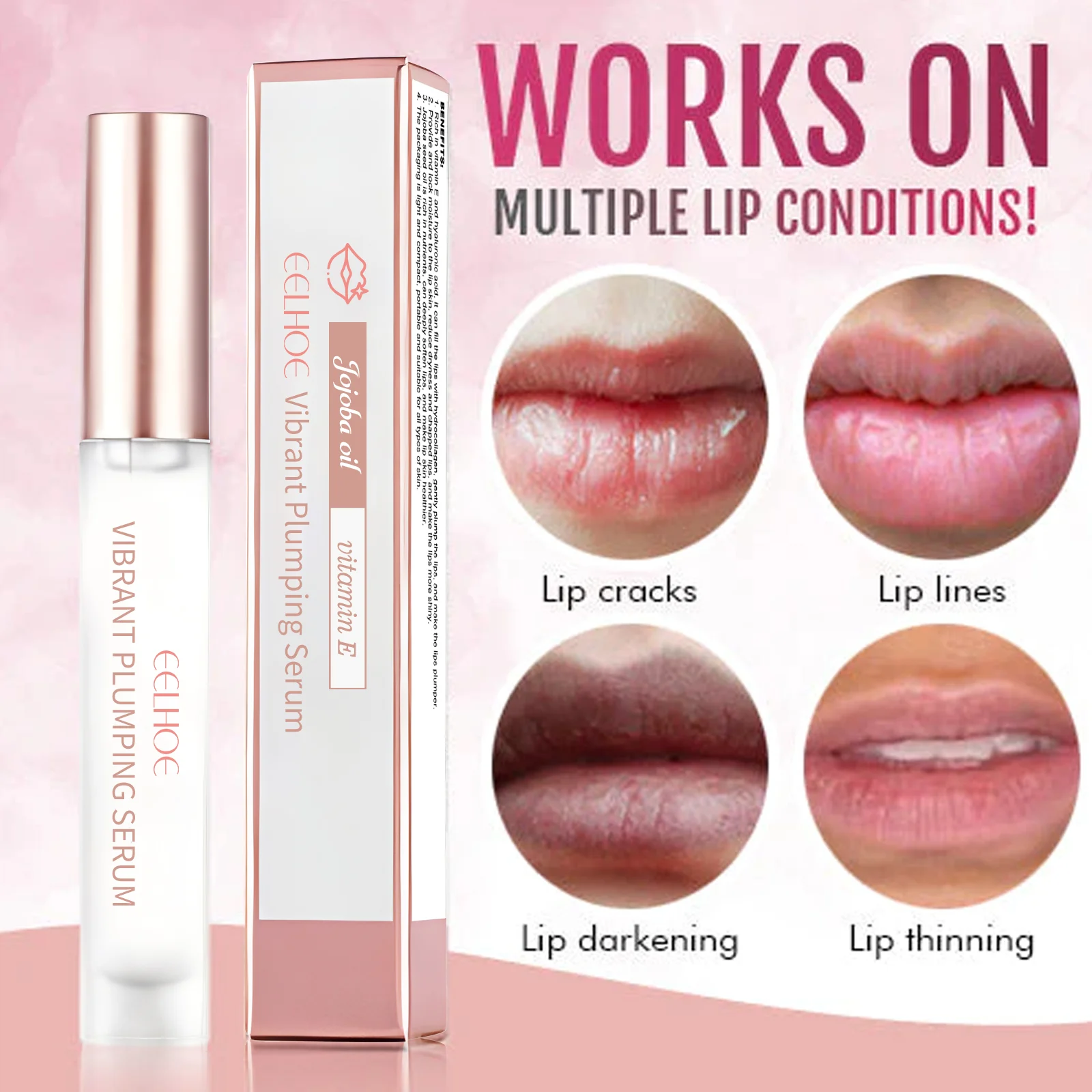 Hydrating Lip Plumping Gloss 4ml with Jojoba Oil & Hyaluronic Acid for Smooth, Full Lips 6 hydrating lip plumping gloss 4ml cih 6ymbfkjn desc 6