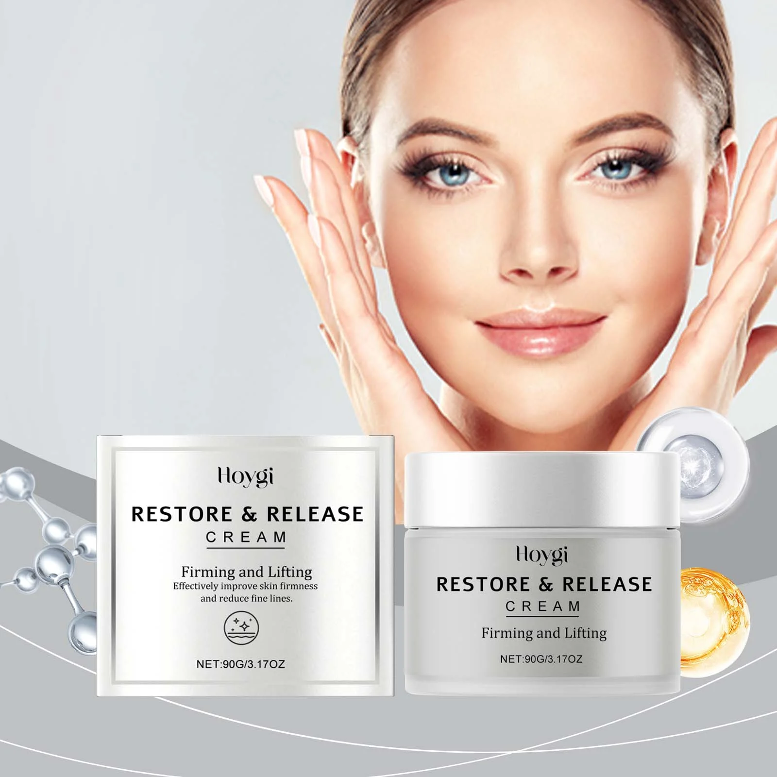 Hydrating Moisturizing Cream Firming Anti-Wrinkle Daily Face Cream 90g 2 hydrating moisturizing cream firming anti wrinkle daily face cream 90g cih 36f4hxkq desc 2