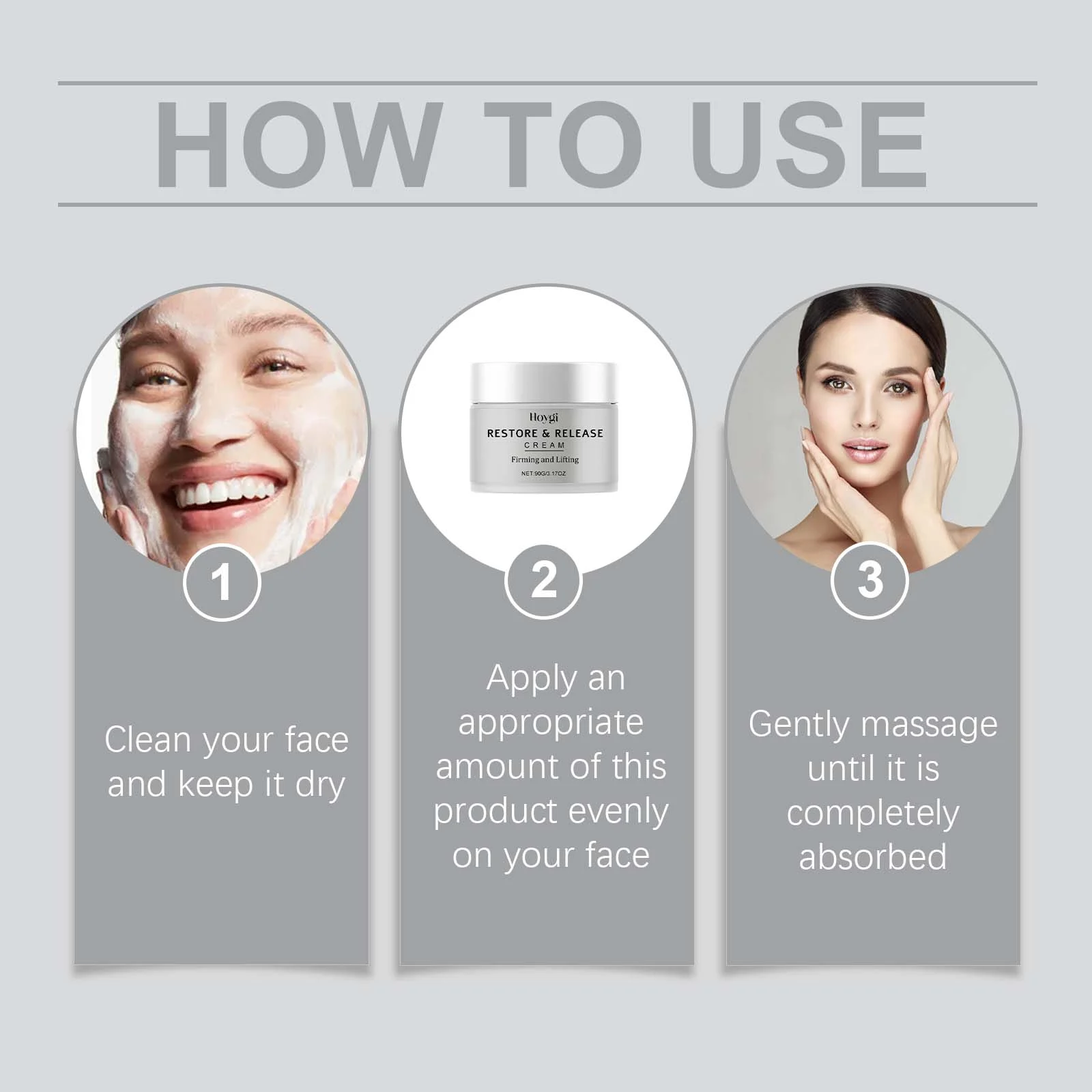 Hydrating Moisturizing Cream Firming Anti-Wrinkle Daily Face Cream 90g 4 hydrating moisturizing cream firming anti wrinkle daily face cream 90g cih 36f4hxkq desc 4