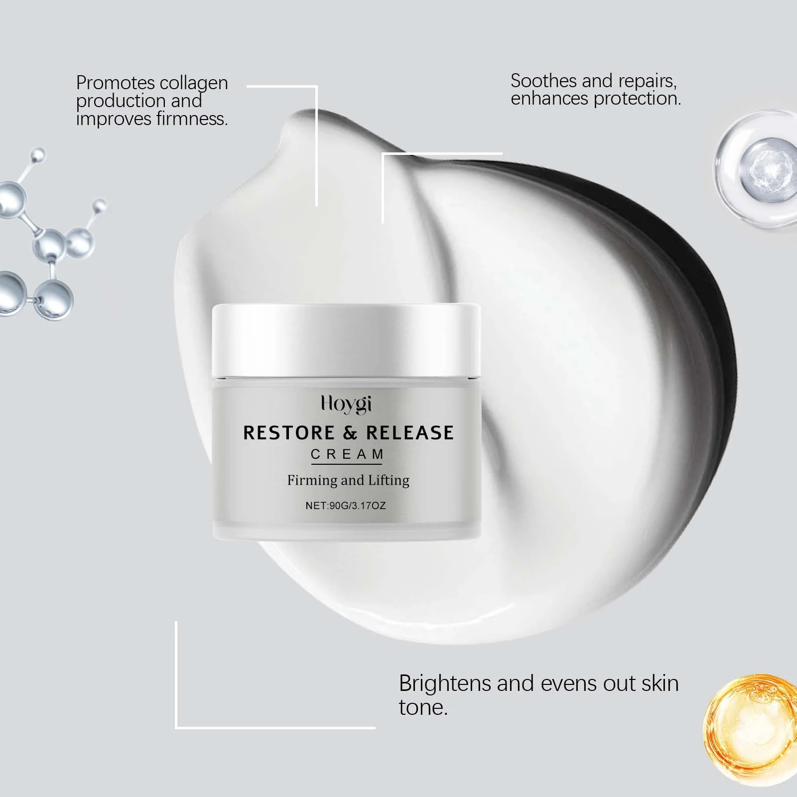 Hydrating Moisturizing Cream Firming Anti-Wrinkle Daily Face Cream 90g 6 hydrating moisturizing cream firming anti wrinkle daily face cream 90g cih 36f4hxkq desc 6