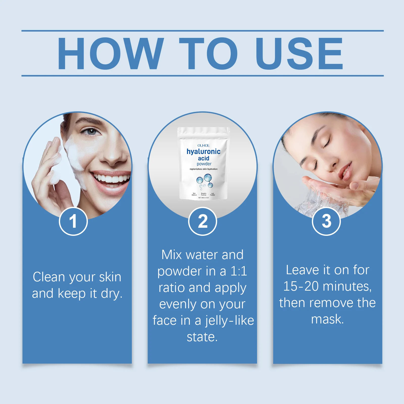 hydrating powder face mask 100g der amkkhzhu desc 4