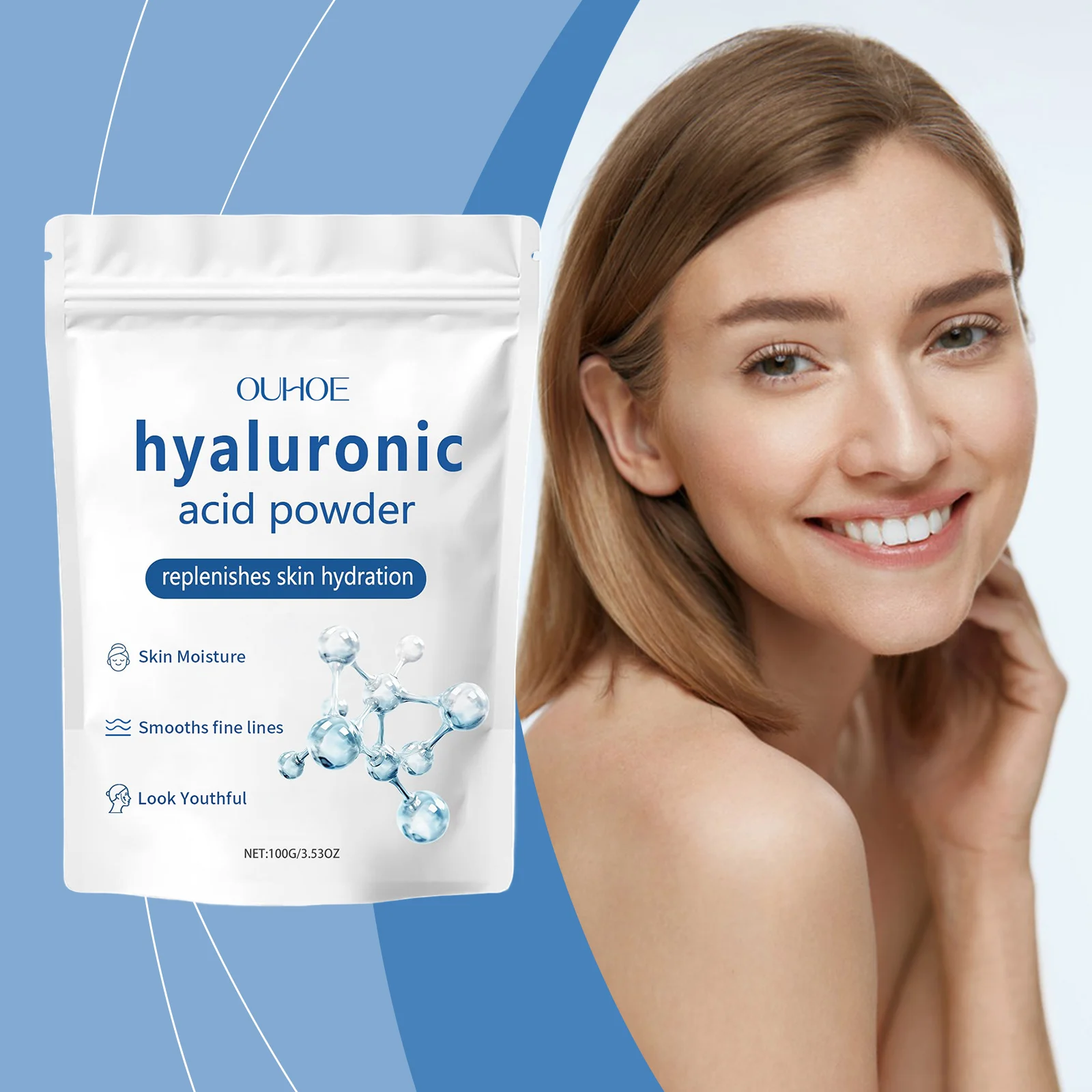 Hydrating Sheet Mask 100g Deep Moisturizing Hyaluronic Acid for Smooth & Youthful Skin 2 hydrating sheet mask 100g hyaluronic acid der bddnd2q9 desc 2